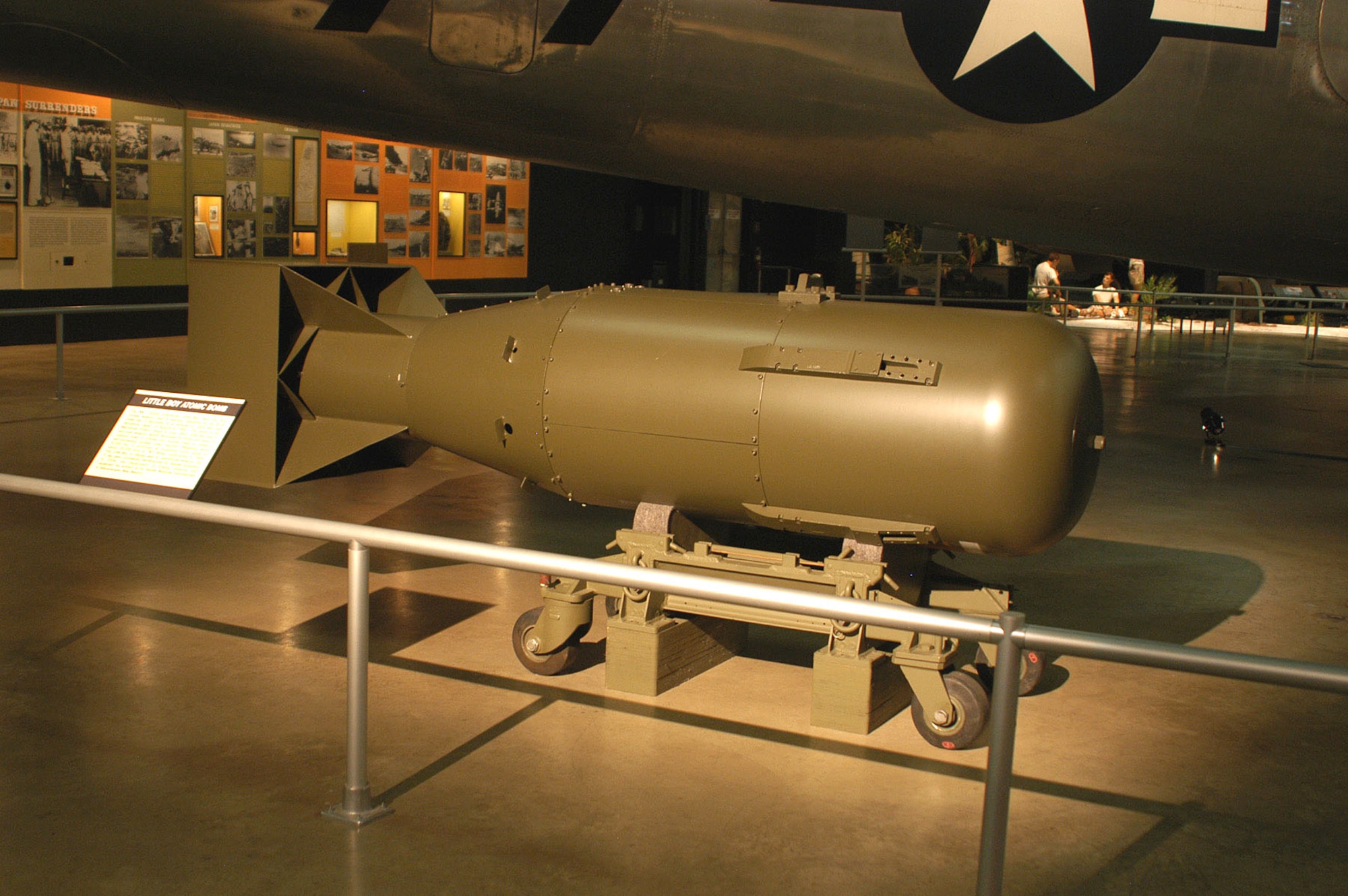 DAYTON, Ohio -- "Little Boy" atomic bomb at the National Museum of the United States Air Force. (U.S. Air Force photo)