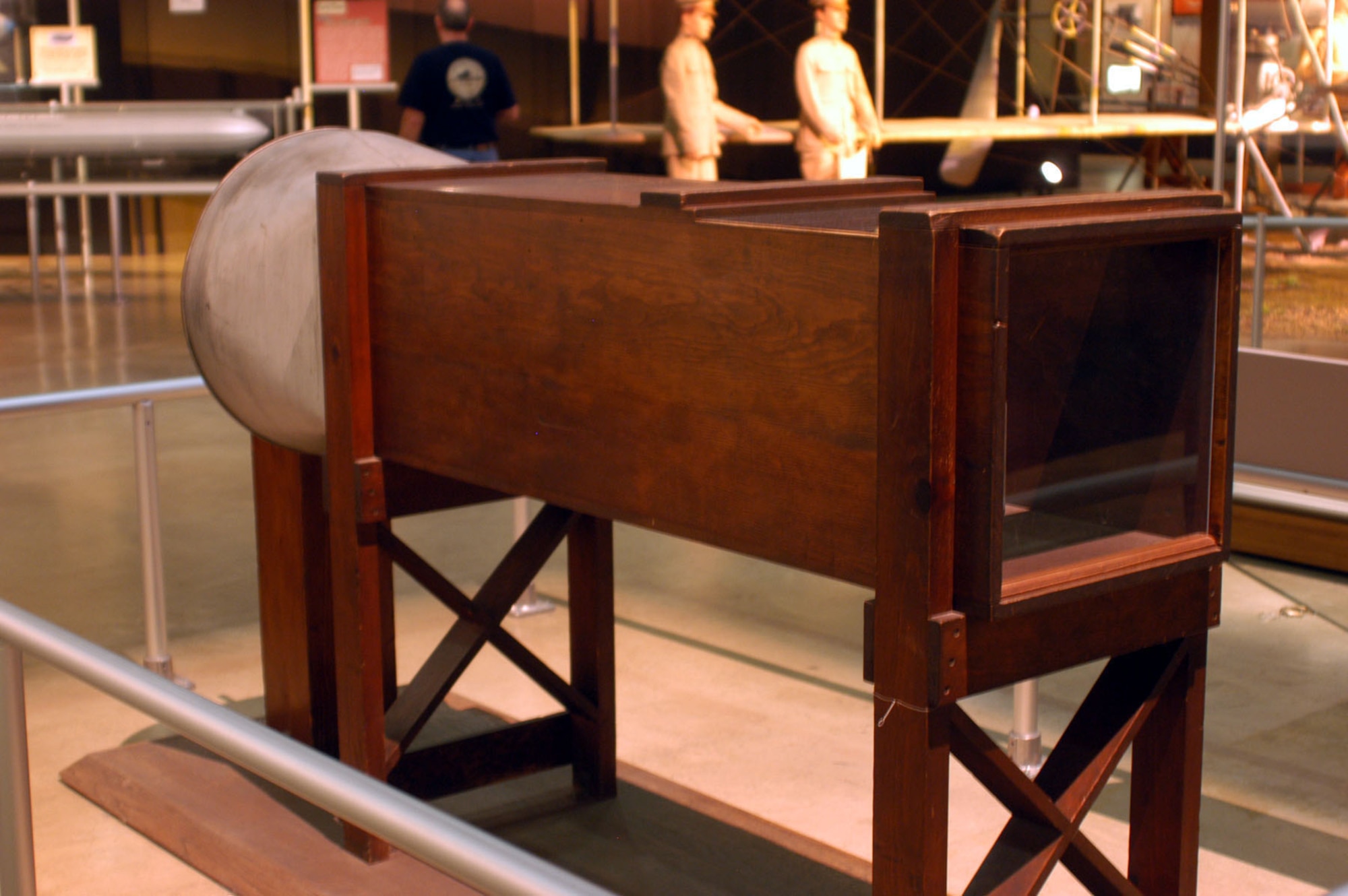 DAYTON, Ohio -- Wright Brothers 1901 Wind Tunnel on display in the Early Years Gallery at the National Museum of the United States Air Force. (U.S. Air Force photo)