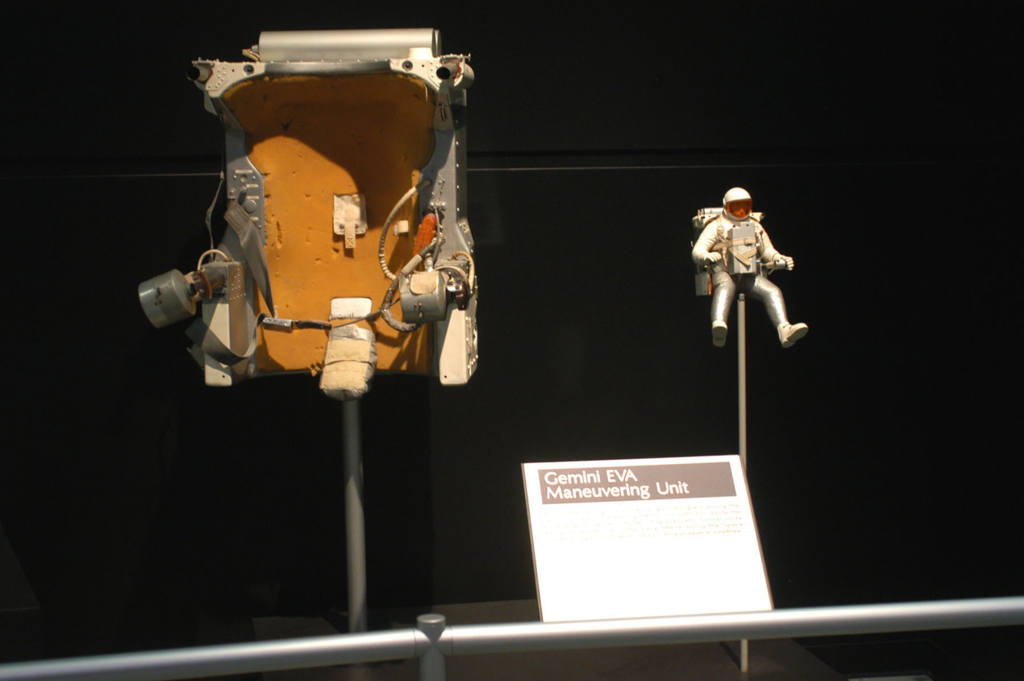 DAYTON, Ohio -- Gemini EVA Maneuvering Unit at the National Museum of the United States Air Force. (U.S. Air Force photo)