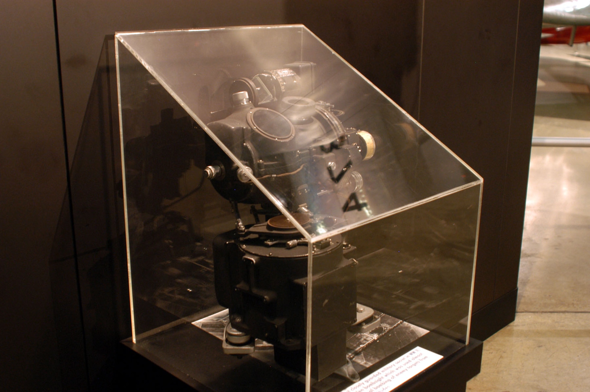 DAYTON, Ohio -- Norden Bombsight displayed in the World War II Gallery at the National Museum of the United States Air Force. (U.S. Air Force photo)