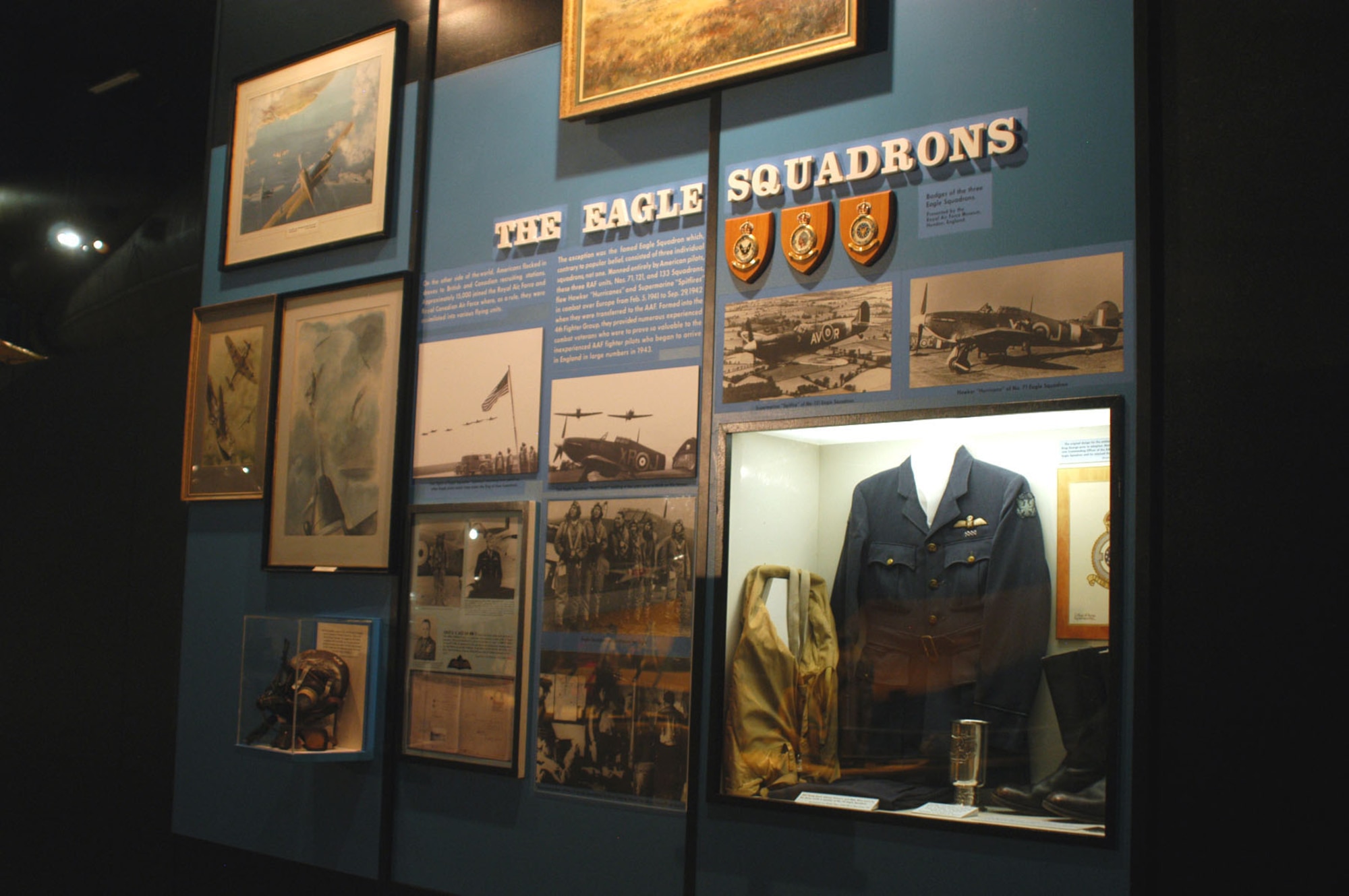 DAYTON, Ohio -- Eagle Squadrons exhibit at the National Museum of the United States Air Force. (U.S. Air Force photo)