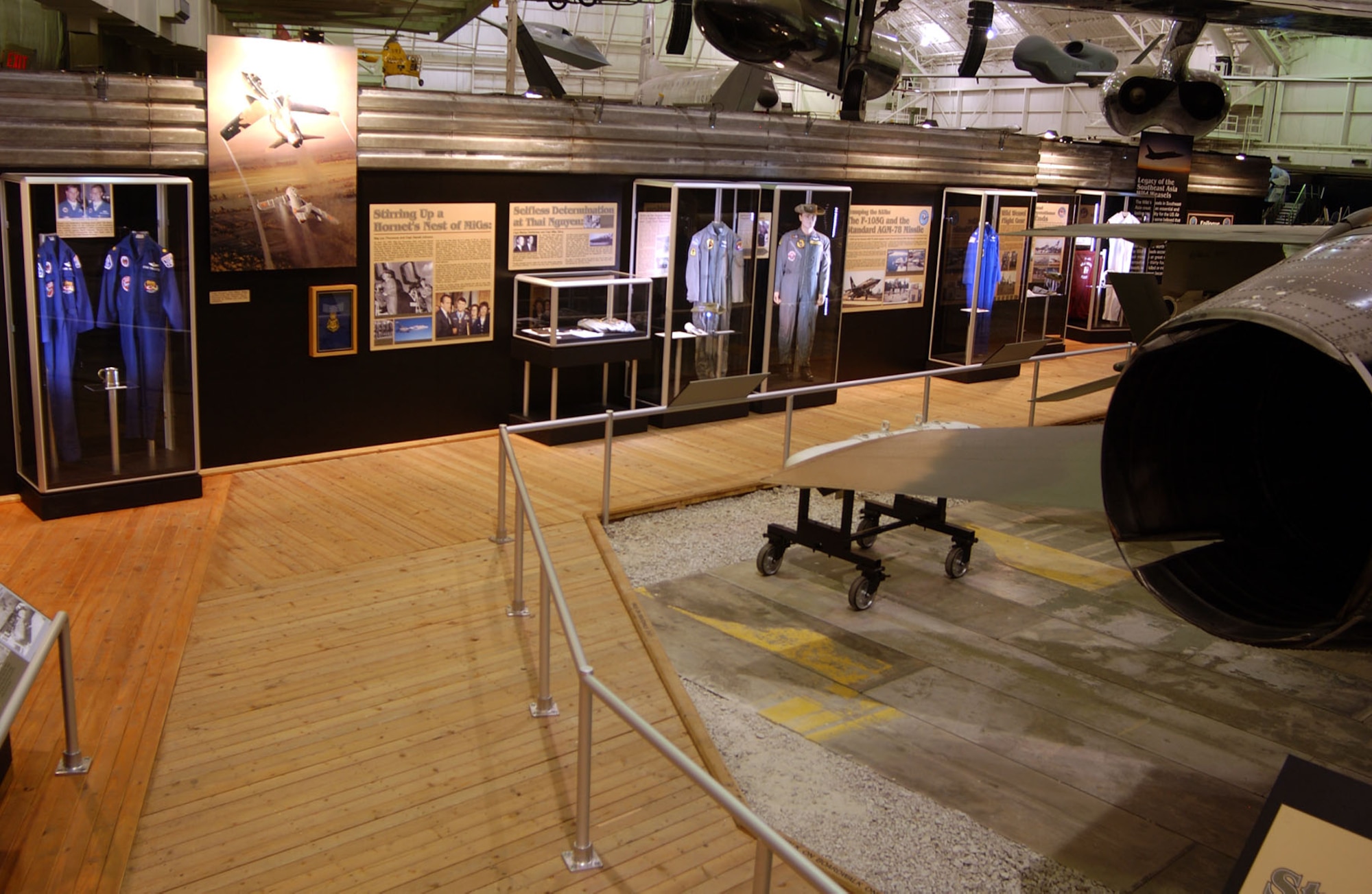 DAYTON, Ohio -- Wild Weasel exhibit in the Southeast Asia War Gallery at the National Museum of the United States Air Force. (U.S. Air Force photo)