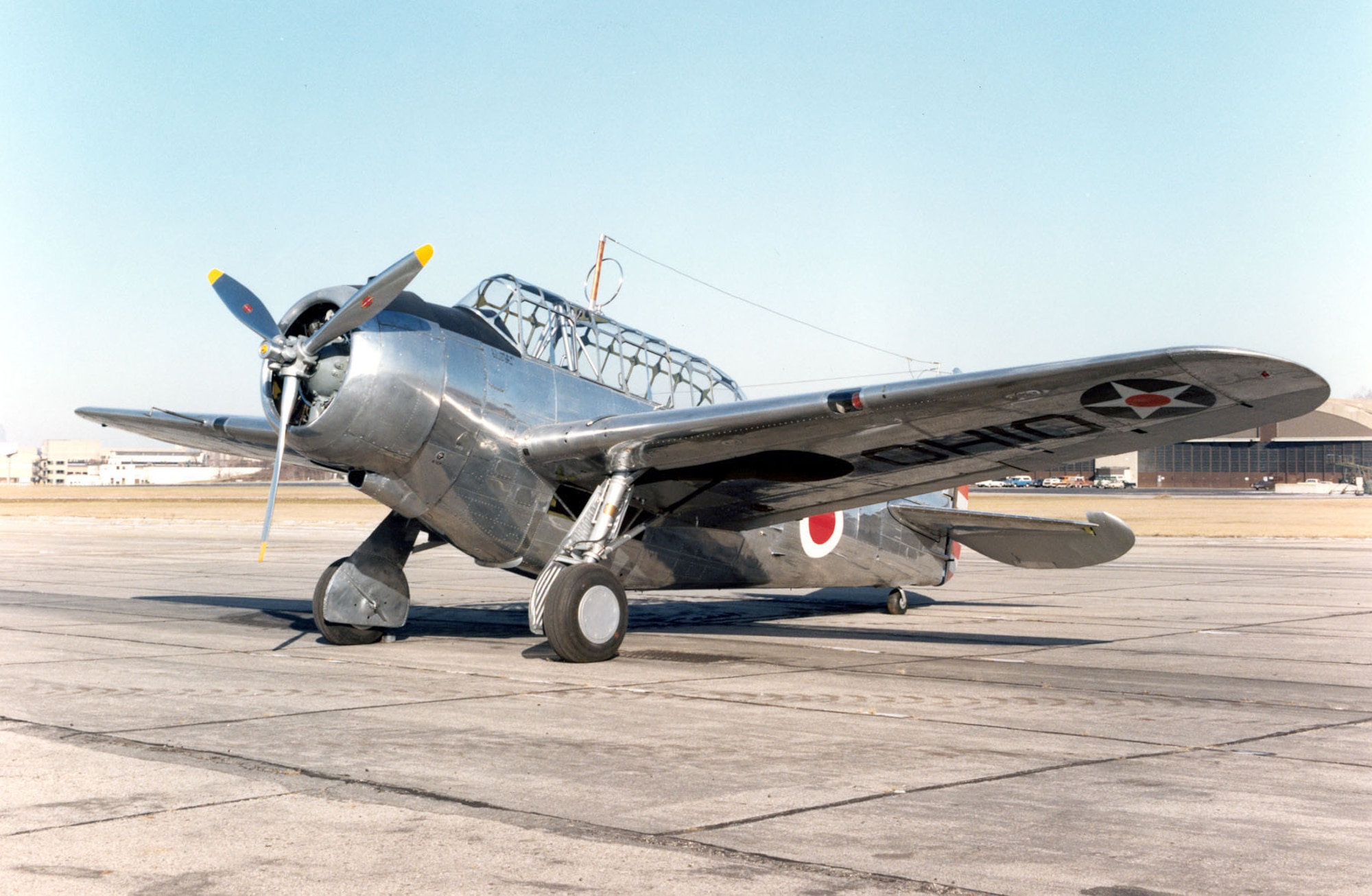 DAYTON, Ohio -- North American O-47B at the National Museum of the United States Air Force. (U.S. Air Force photo)