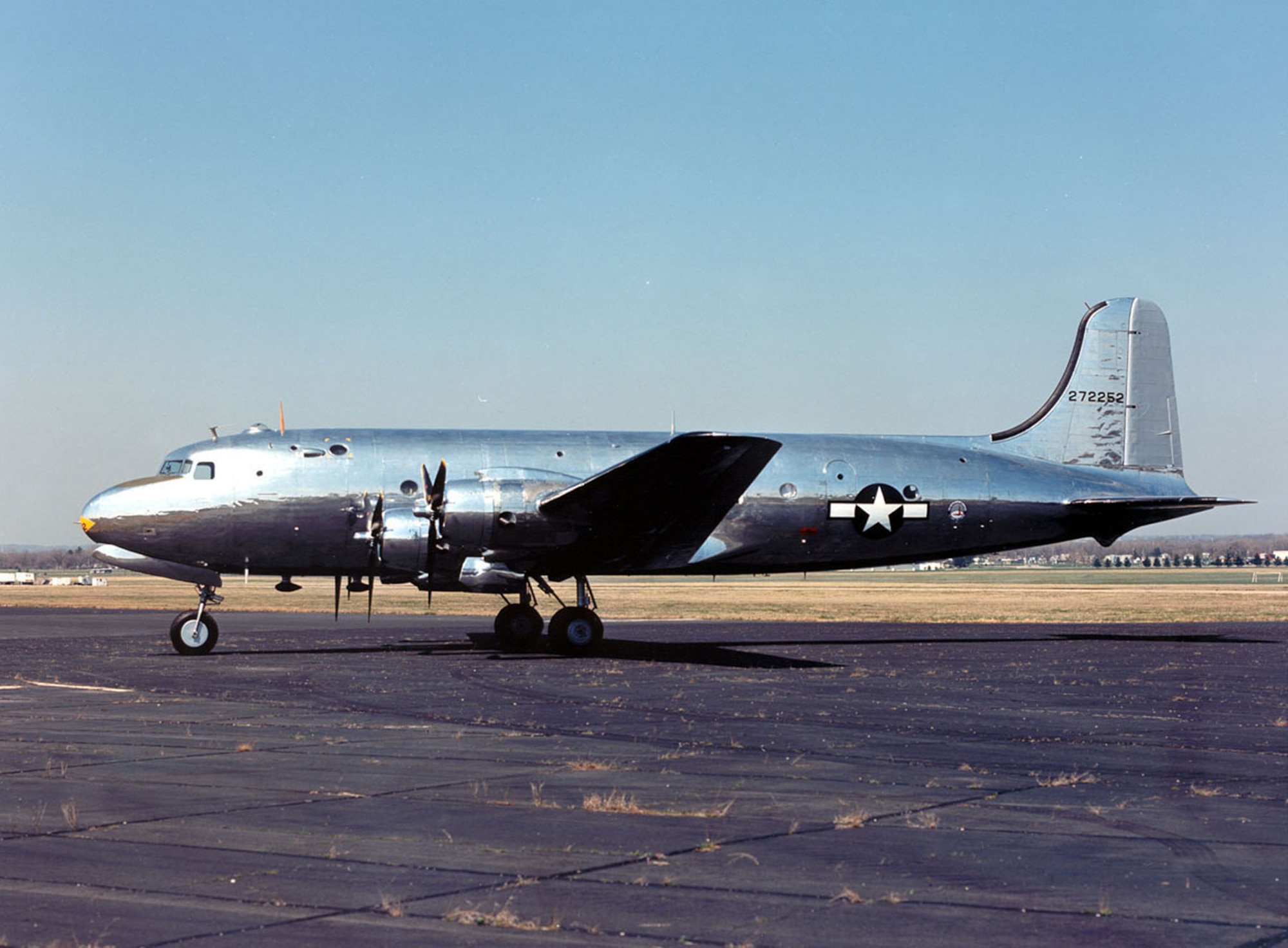 DAYTON, Ohio -- Douglas VC-54C "Sacred Cow" at the National Museum of the United States Air Force. (U.S. Air Force photo)