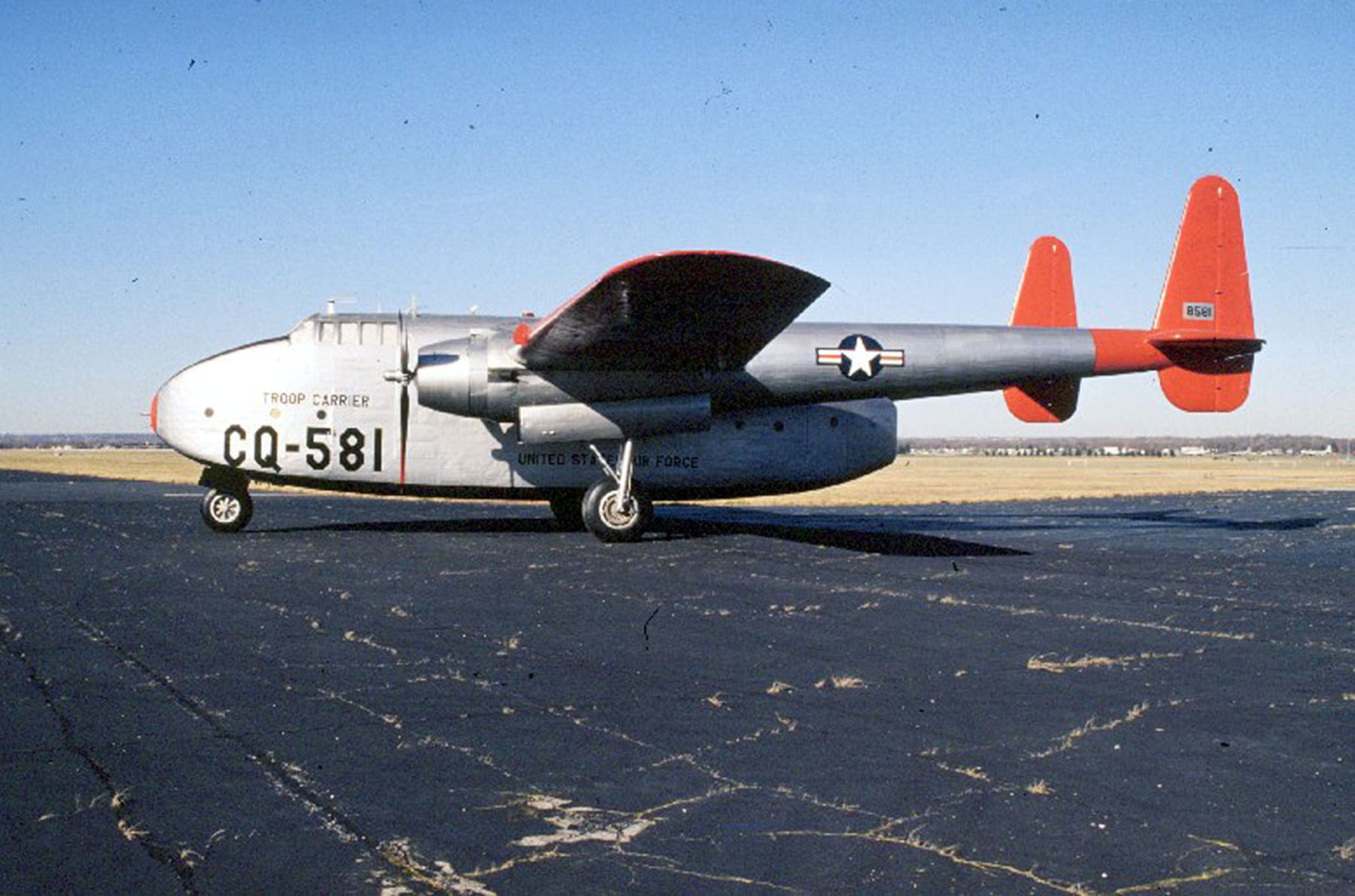 DAYTON, Ohio -- Fairchild C-82 Packet at the National Museum of the United States Air Force. (U.S. Air Force photo)