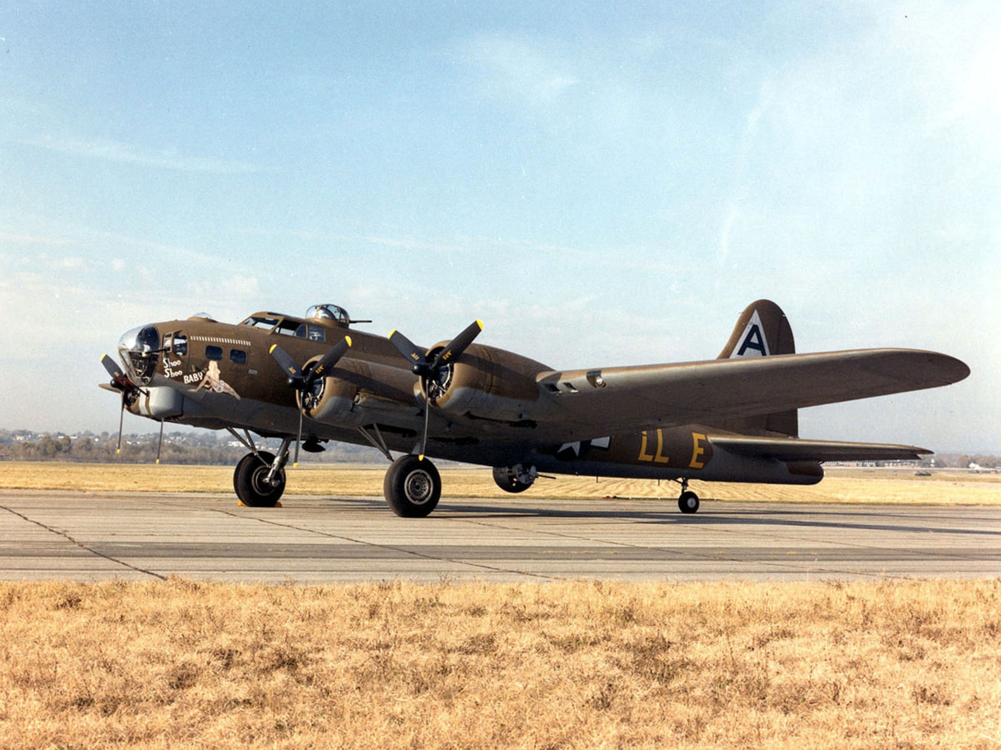 DAYTON, Ohio -- Boeing B-17G Flying Fortress "Shoo Shoo Shoo Baby" at the National Museum of the United States Air Force. (U.S. Air Force photo)
