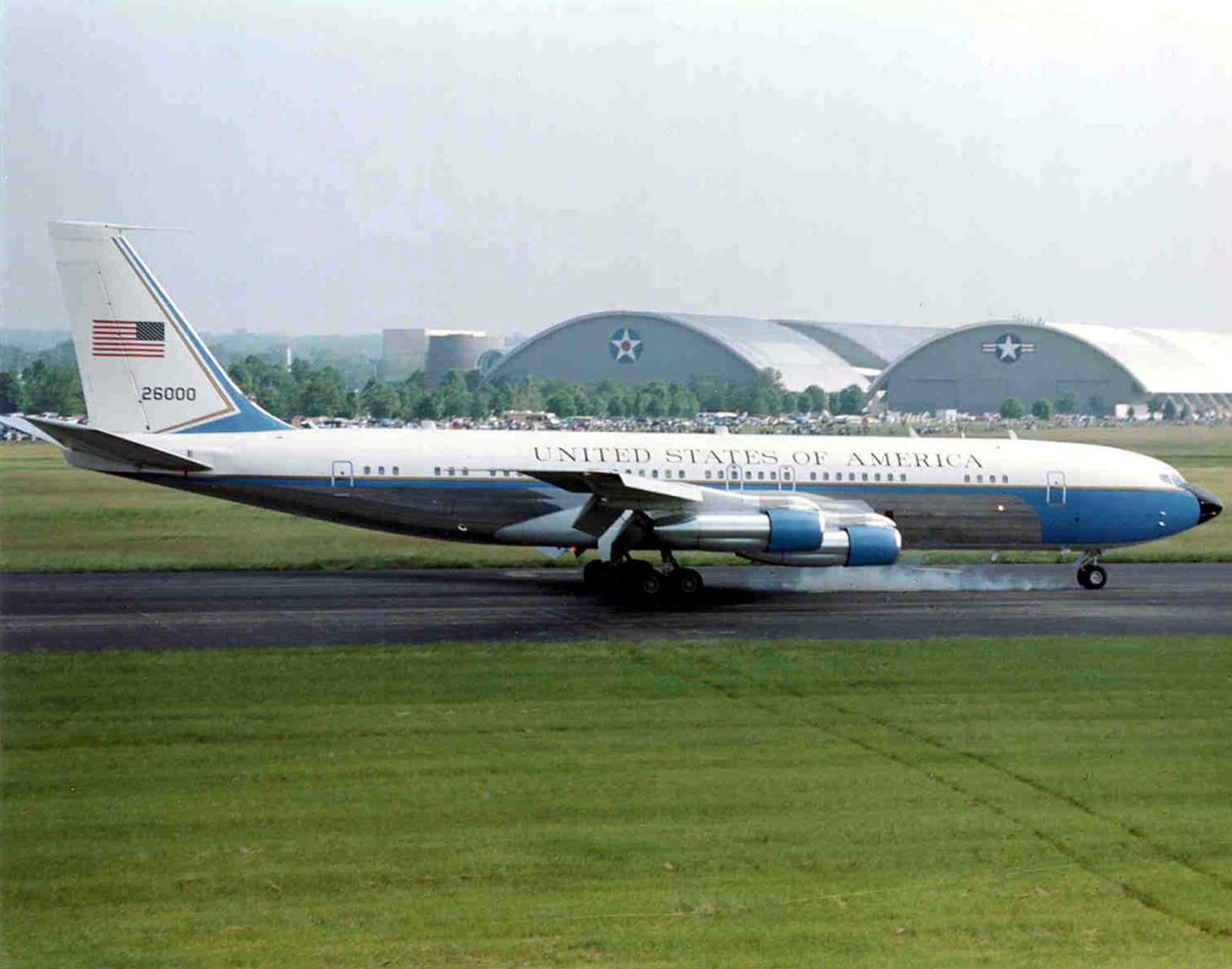 DAYTON, Ohio -- Boeing VC-137C SAM 26000 (Air Force One) at the National Museum of the United States Air Force. (U.S. Air Force photo)