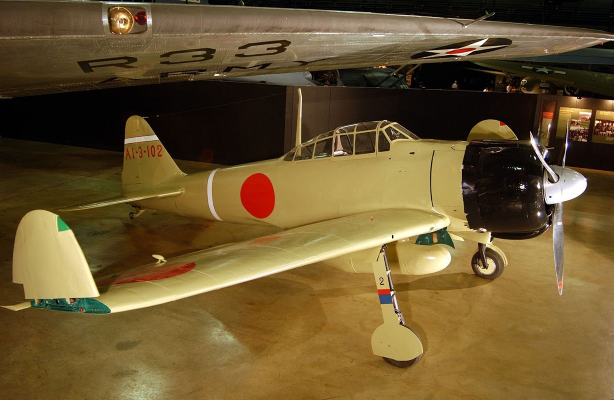 DAYTON, Ohio -- Mitsubishi A62M Zero in the World War II Gallery at the National Museum of the United States Air Force. (U.S. Air Force photo)