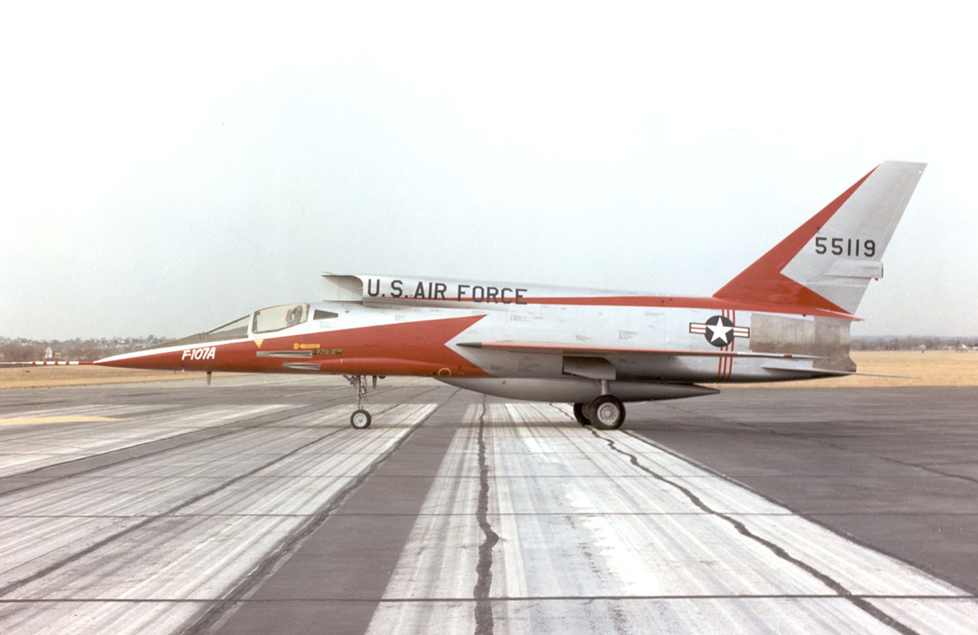 DAYTON, Ohio -- North American F-107A at the National Museum of the United States Air Force. (U.S. Air Force photo)