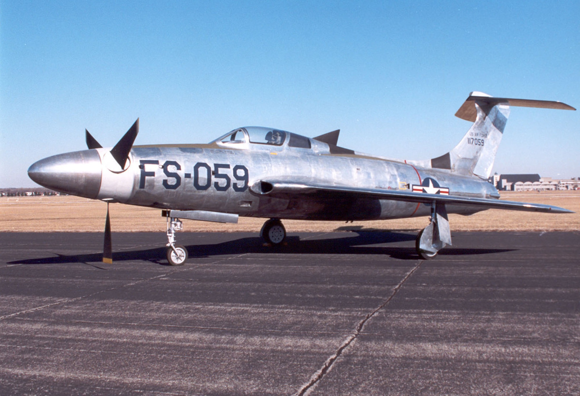 DAYTON, Ohio -- Republic XF-84H at the National Museum of the United States Air Force. (U.S. Air Force photo)