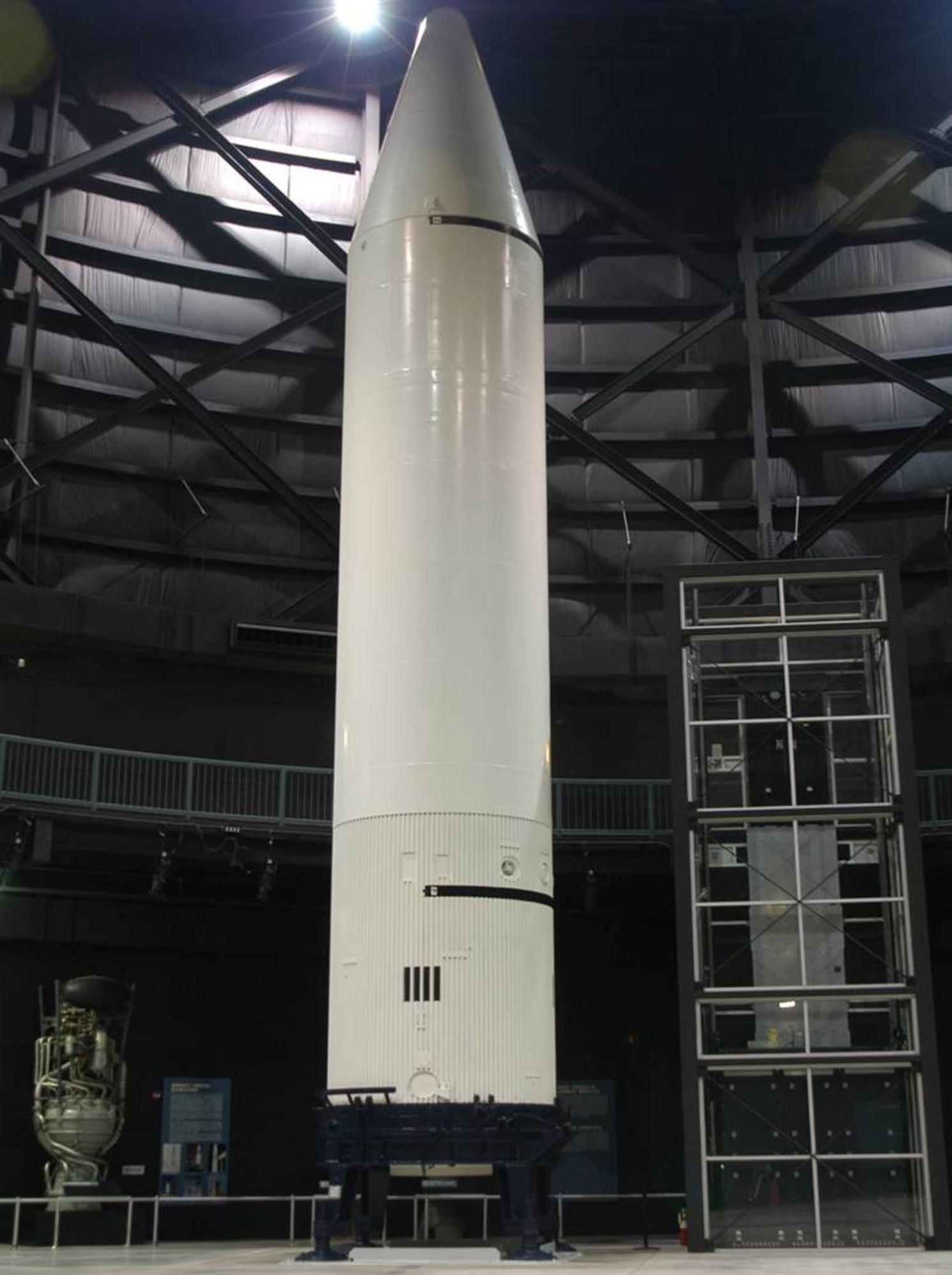 DAYTON, Ohio -- Chrysler SM-78/PGM-19A Jupiter in the Missile and Space Gallery at the National Museum of the United States Air Force. (U.S. Air Force photo)