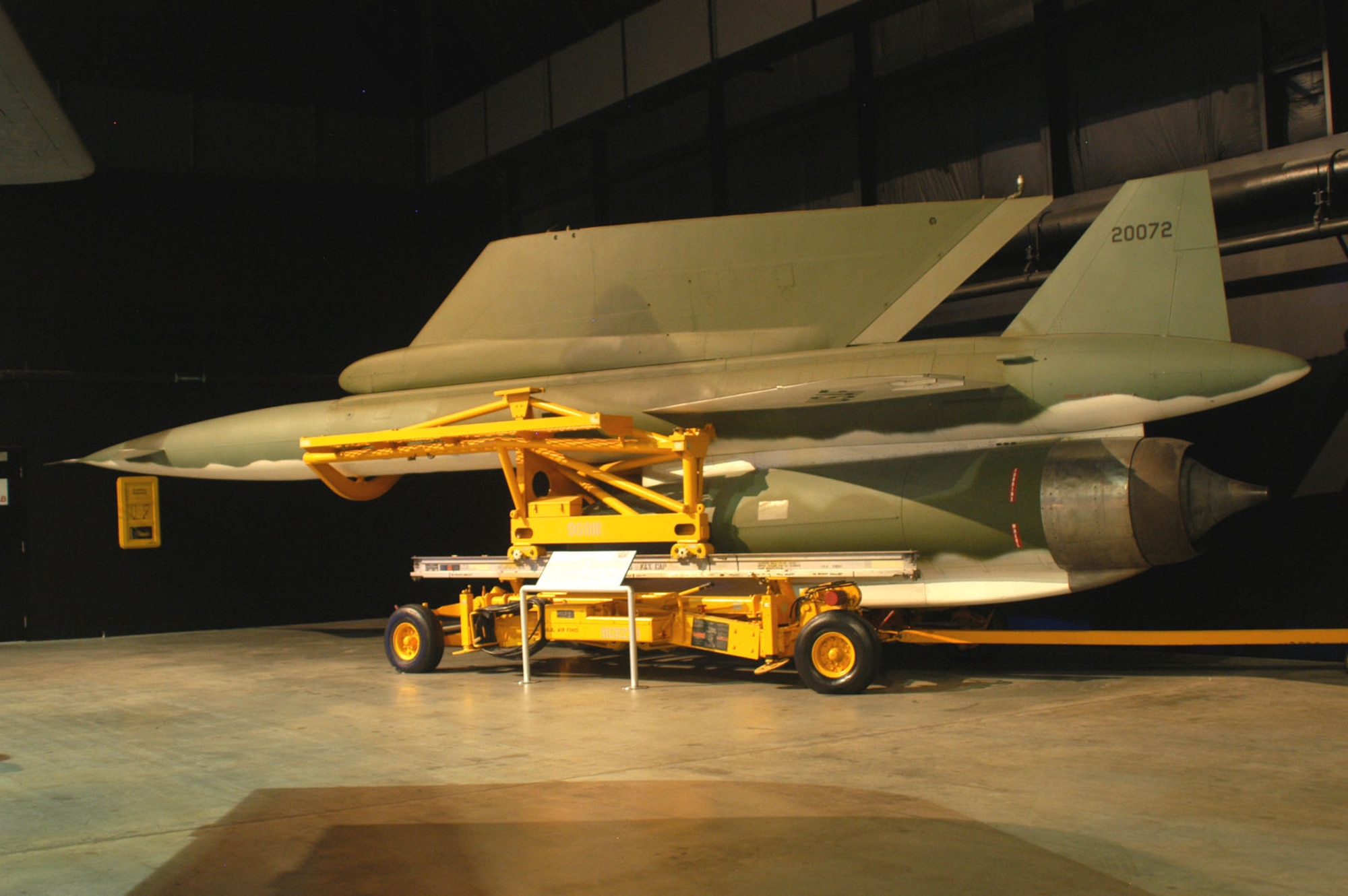 DAYTON, Ohio -- North American AGM-28B Hound Dog in the Cold War Gallery at the National Museum of the United States Air Force. (U.S. Air Force photo)
