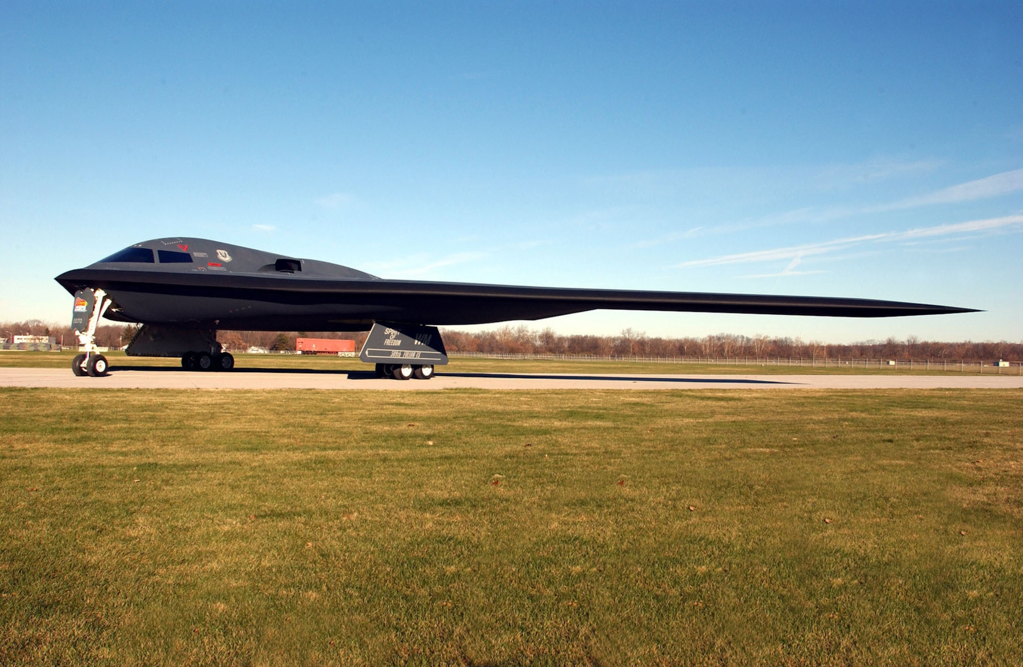 DAYTON, Ohio -- Northrop B-2 Spirit at the National Museum of the United States Air Force. (U.S. Air Force photo)