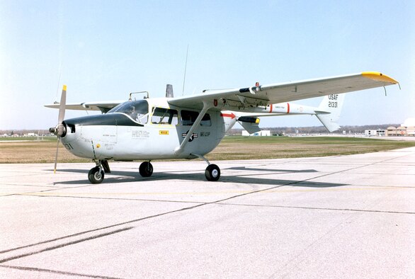 DAYTON, Ohio -- Cessna O-2A Skymaster at the National Museum of the United States Air Force. (U.S. Air Force photo)