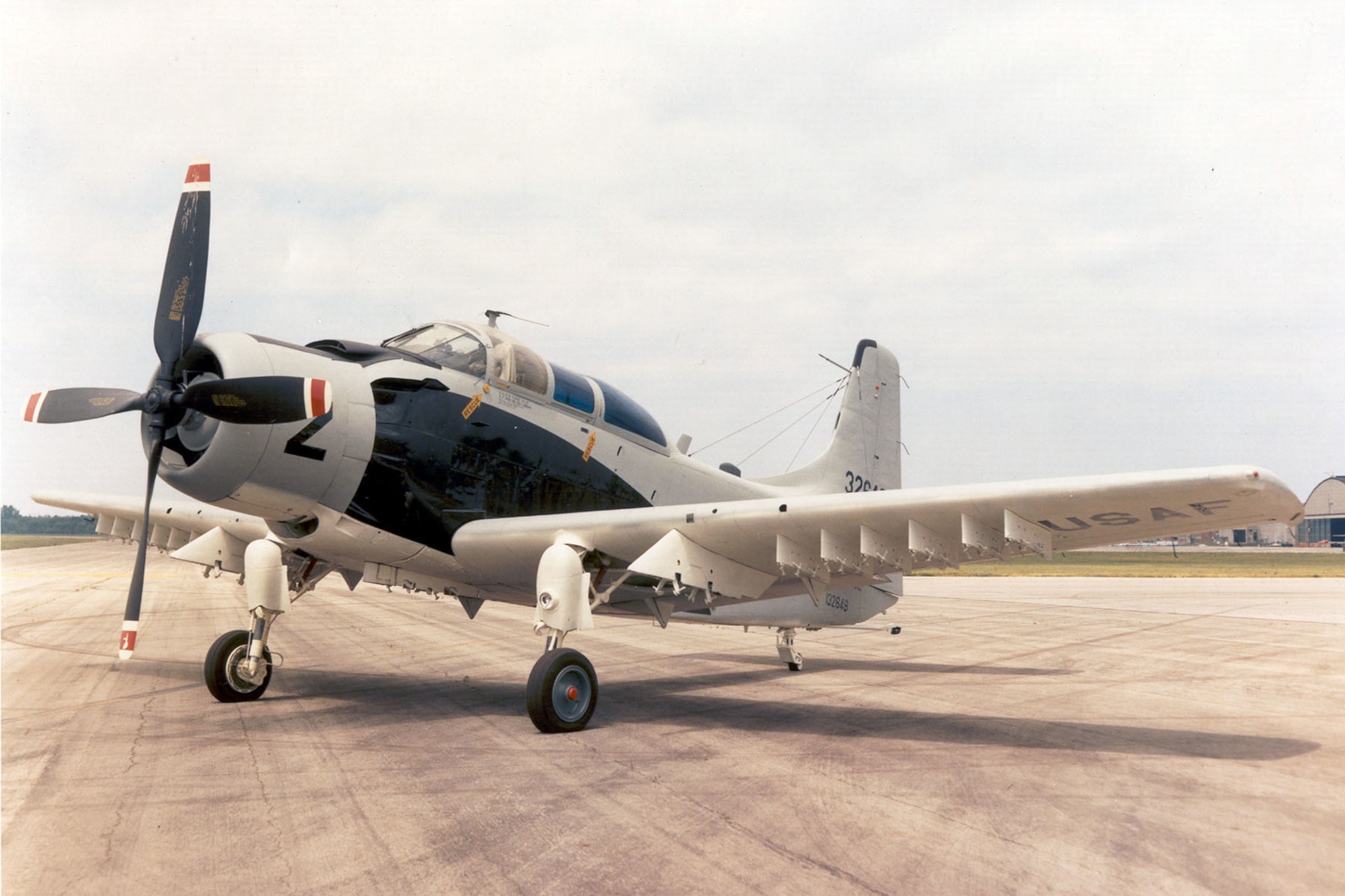 DAYTON, Ohio -- Douglas A-1E Skyraider at the National Museum of the United States Air Force. (U.S. Air Force photo)