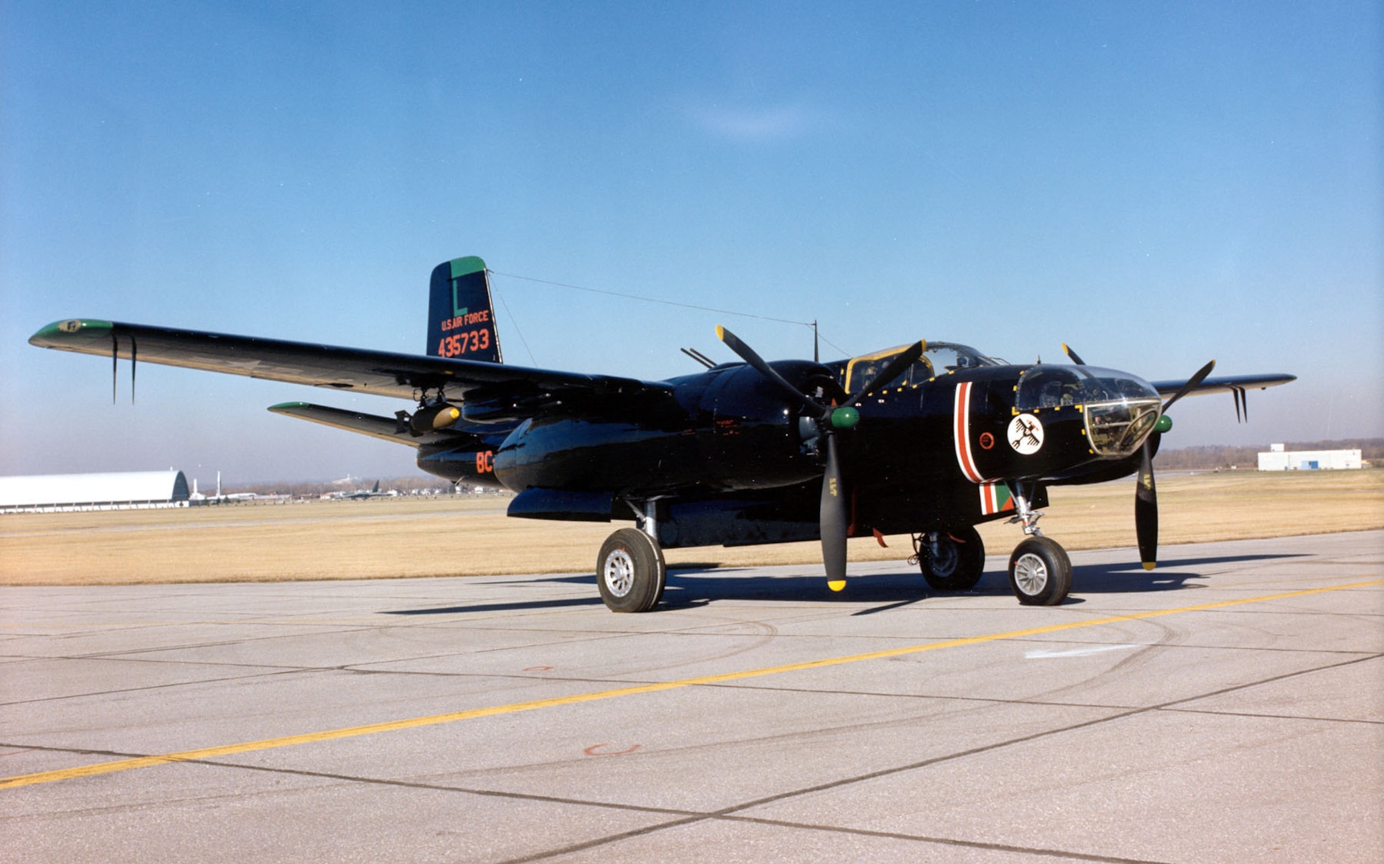 DAYTON, Ohio -- Douglas B-26C (A-26C) Invader at the National Museum of the United States Air Force. (U.S. Air Force photo)