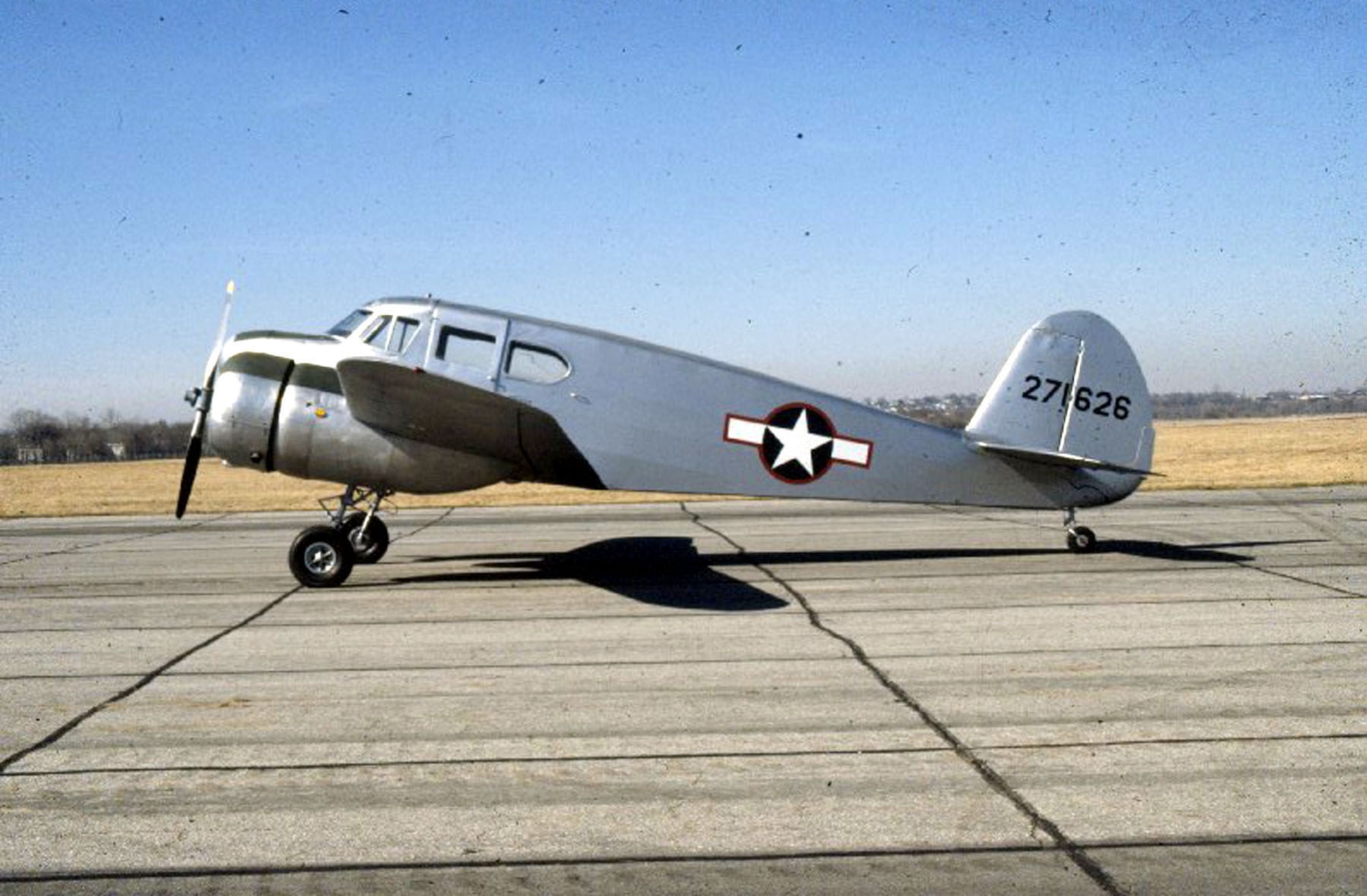DAYTON, Ohio -- Cessna UC-78B Bobcat at the National Museum of the United States Air Force. (U.S. Air Force photo)