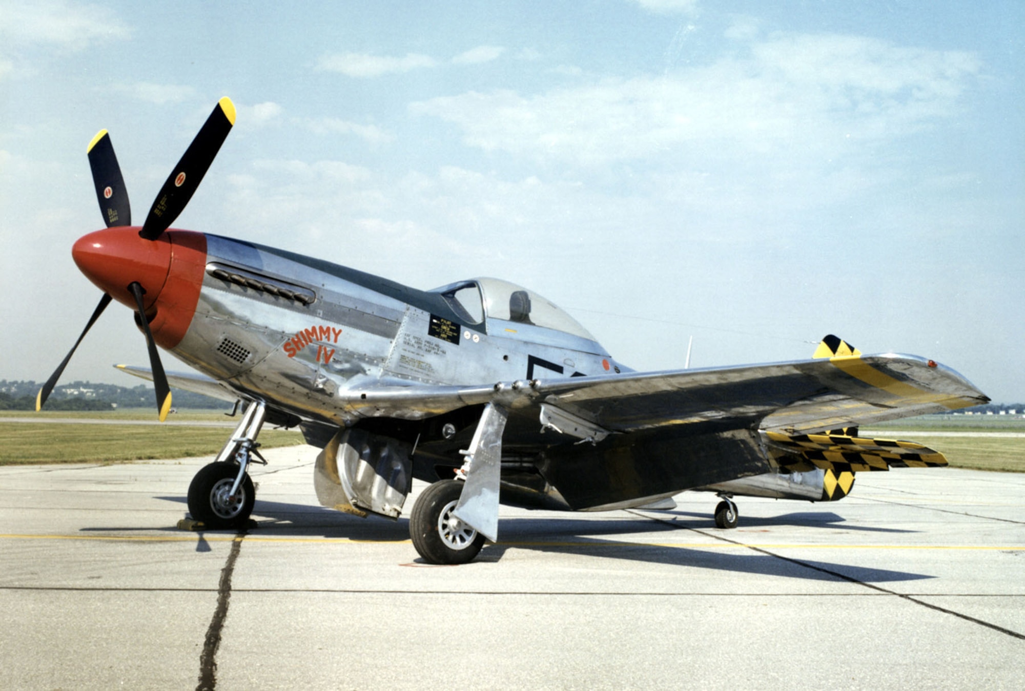 DAYTON, Ohio -- North American P-51D Mustang at the National Museum of the United States Air Force. (U.S. Air Force photo)
