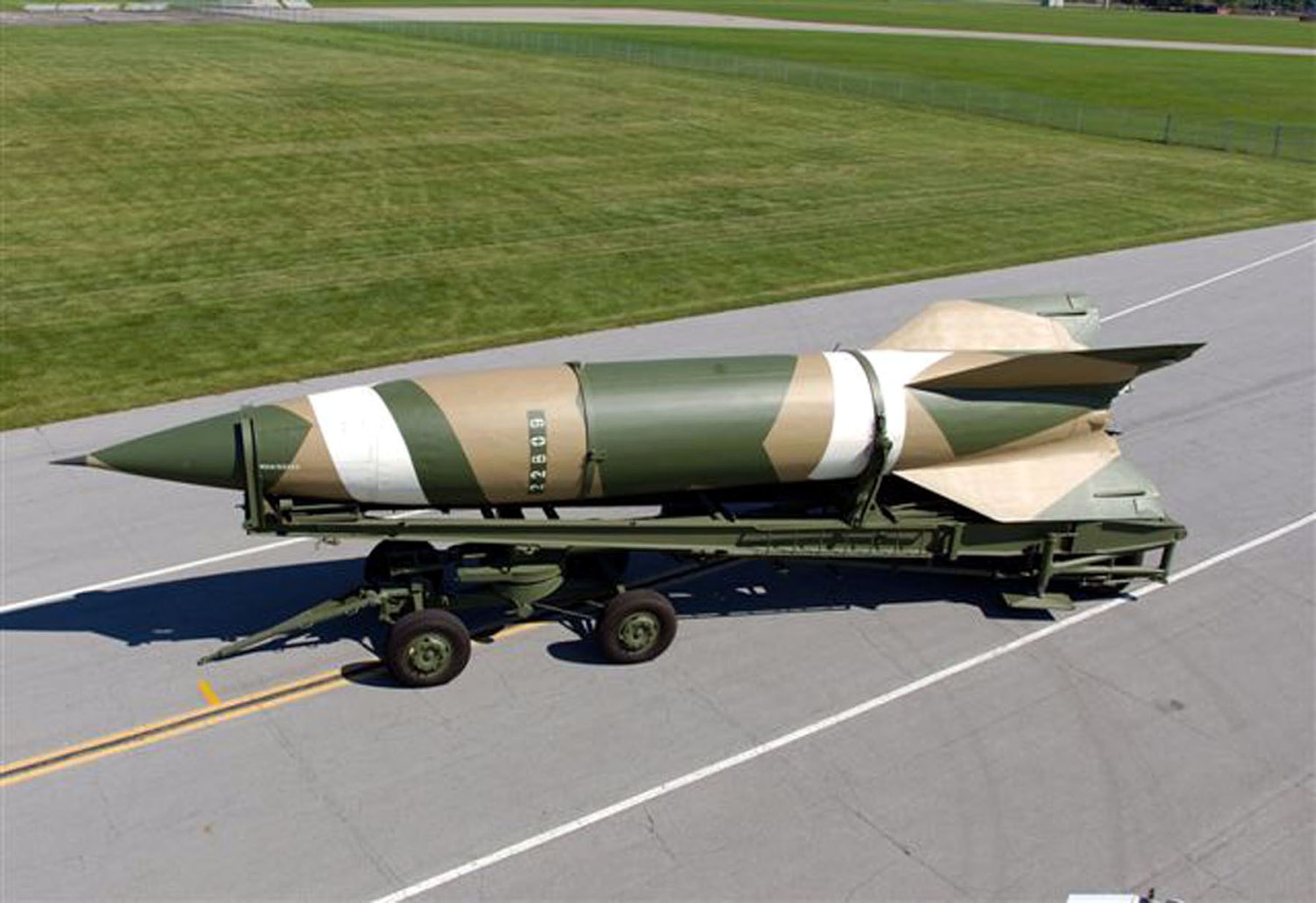 DAYTON, Ohio -- V-2 on Meilerwagen at the National Museum of the United States Air Force. (U.S. Air Force photo)