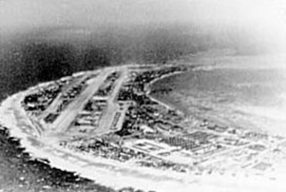 AAF facilities on Kwajalein in the Marshall Islands. (U.S. Air Force photo)