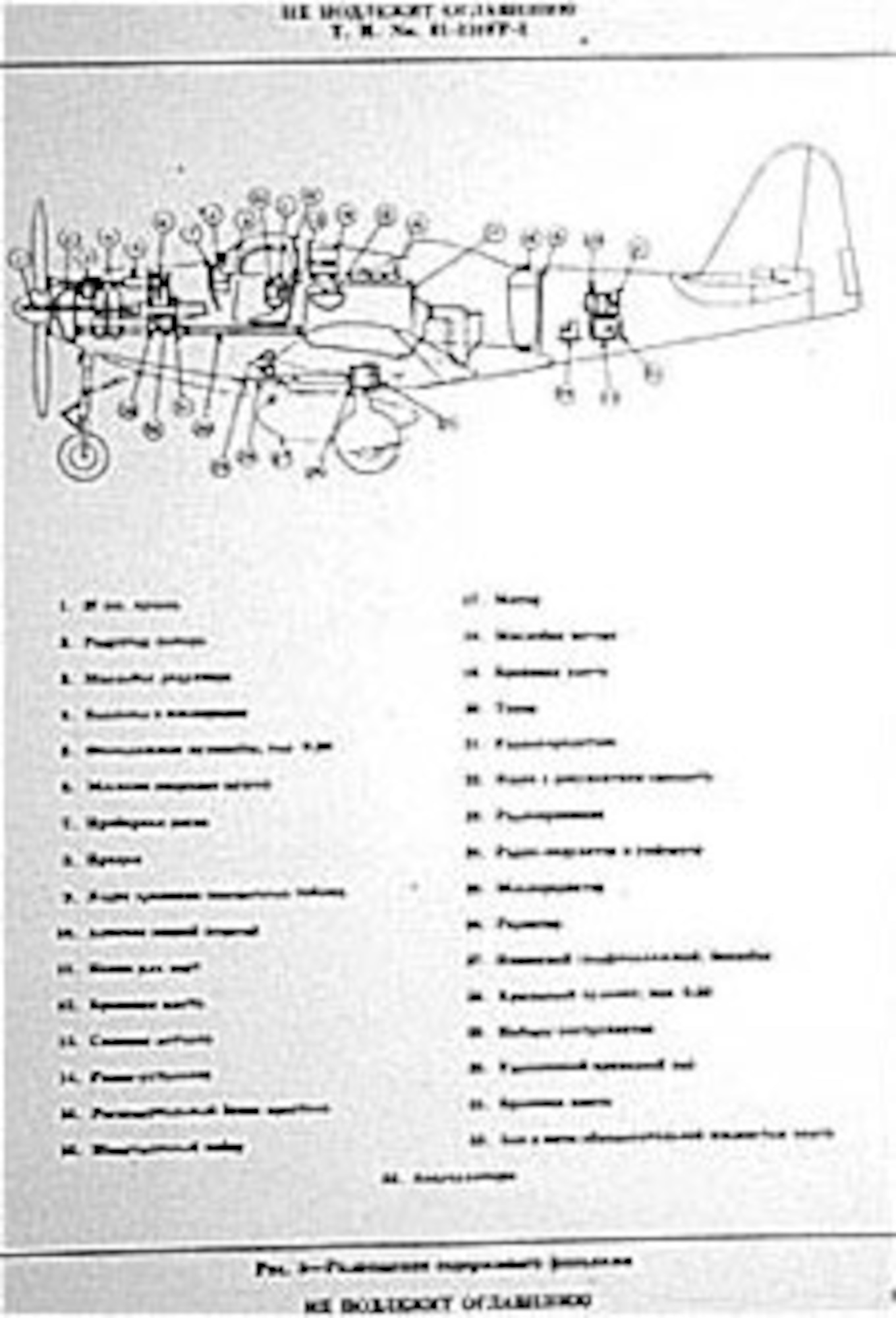 Soviet version of a P-63 flight manual page. (U.S. Air Force photo)