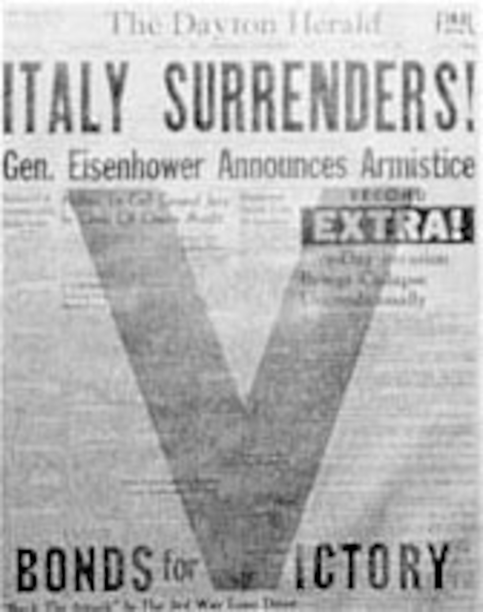 Italy Surrenders. (U.S. Air Force photo)