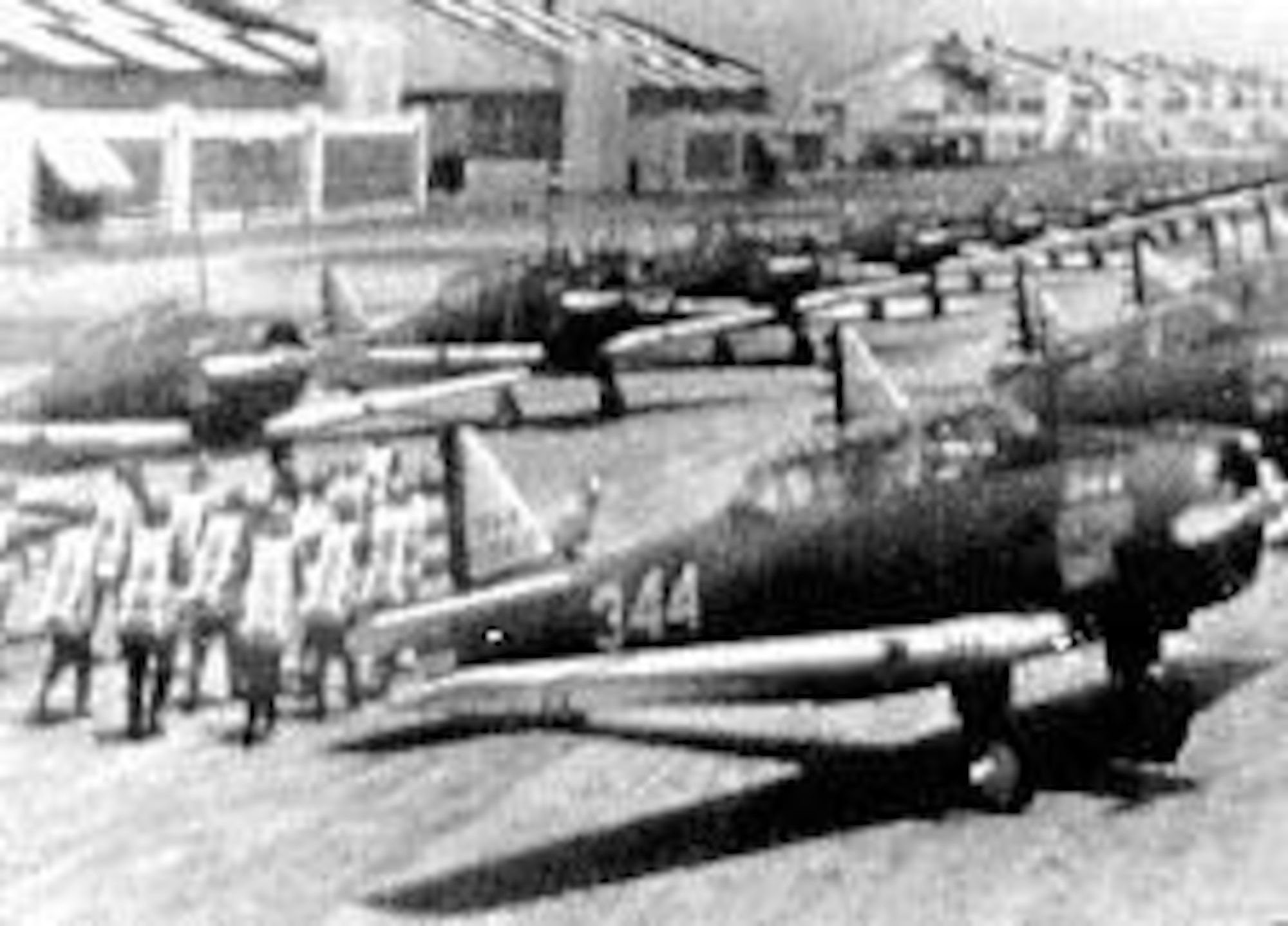 BT-14s on the flight line. (U.S. Air Force photo)