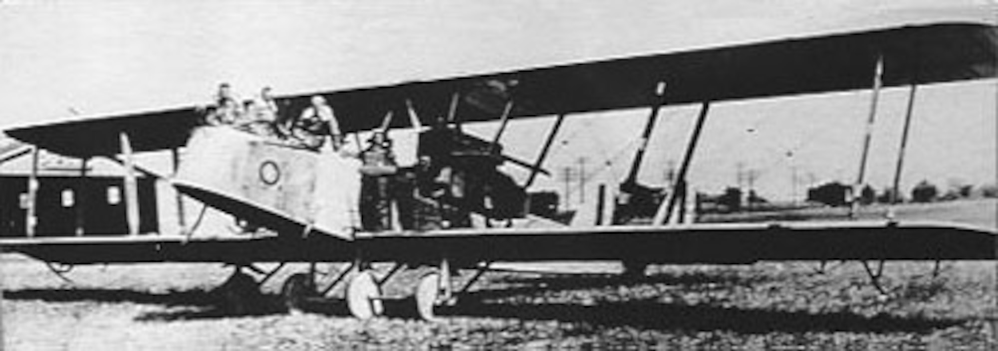 Martin GMB which made the famous "Round-the-Rim Flight" at Curtis Field, St. Paul, Minn., on Sept. 16, 1919. (U.S. Air Force photo)