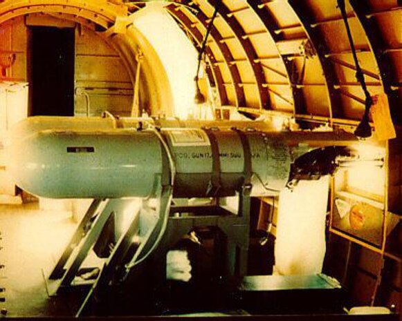 The minigun installation in an AC-47. (U.S. Air Force photo)