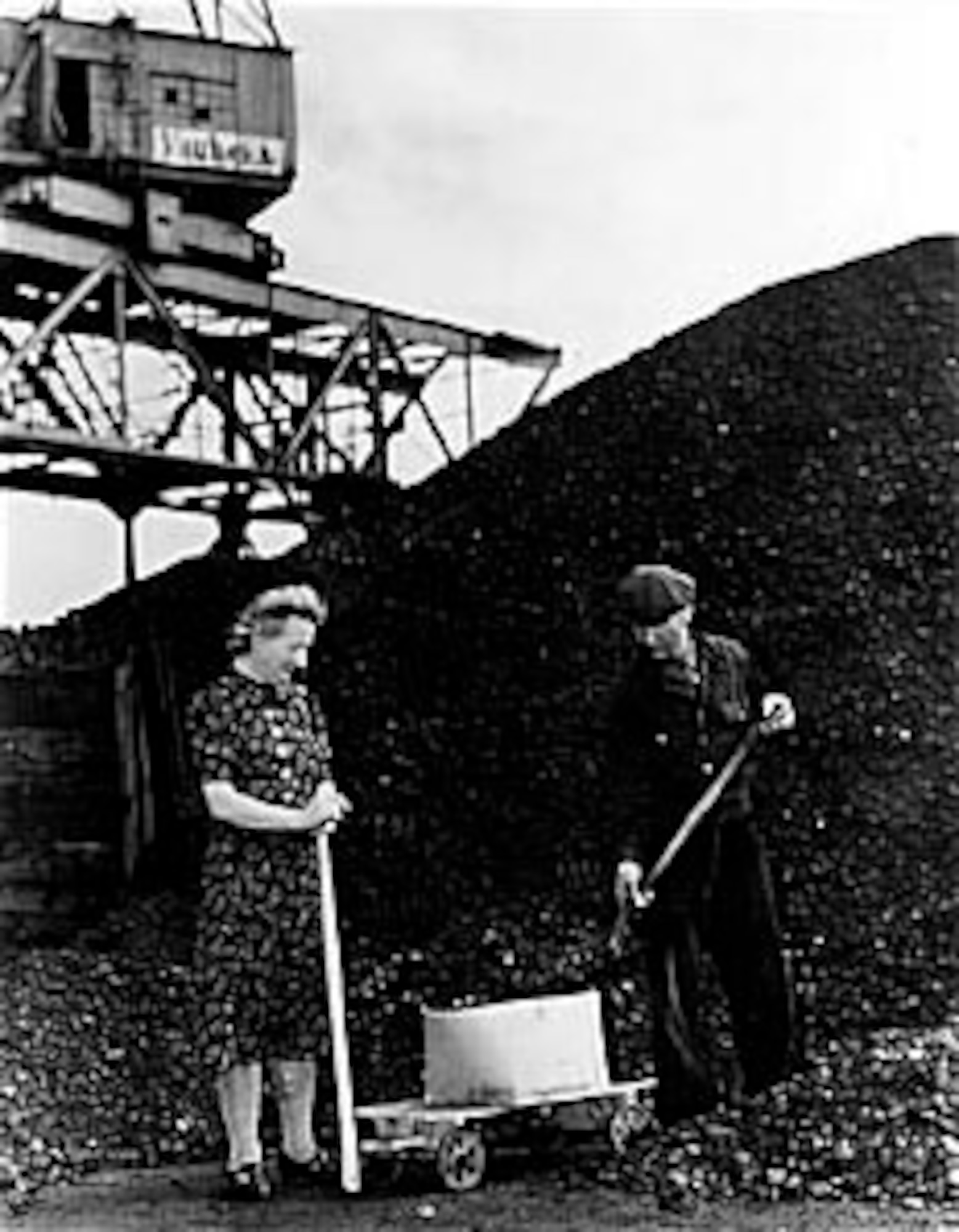 Coal became the major cargo of U.S. Air Force C-54s and ultimately made up 65 percent of the total tonnage flown into Berlin during the airlift. (U.S. Air Force photo)