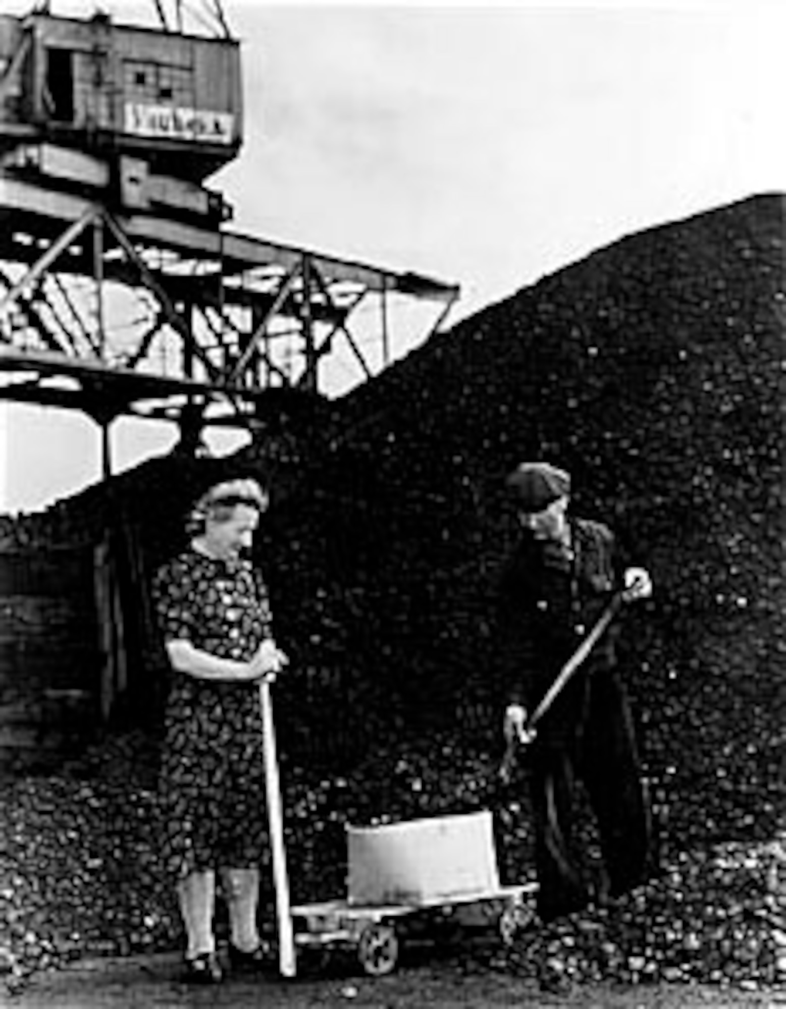 Coal became the major cargo of U.S. Air Force C-54s and ultimately made up 65 percent of the total tonnage flown into Berlin during the airlift. (U.S. Air Force photo)