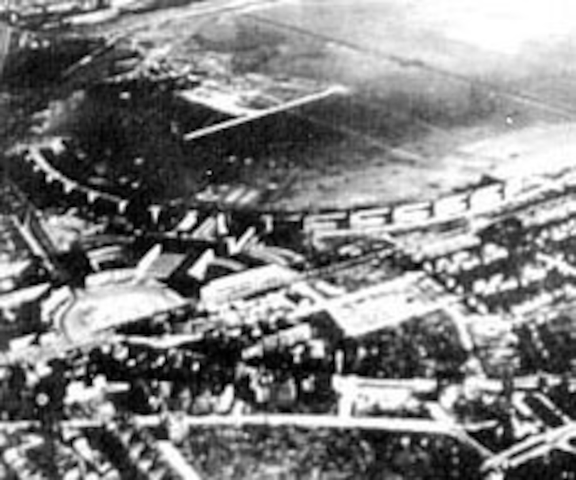 Airlift aircraft used three airfields within Berlin: Tempelhof (above) in the U.S. sector, Gatow in the British sector and Tegel, which was built in the French sector in only 60 days using volunteer German men and women laborers. (U.S. Air Force photo)