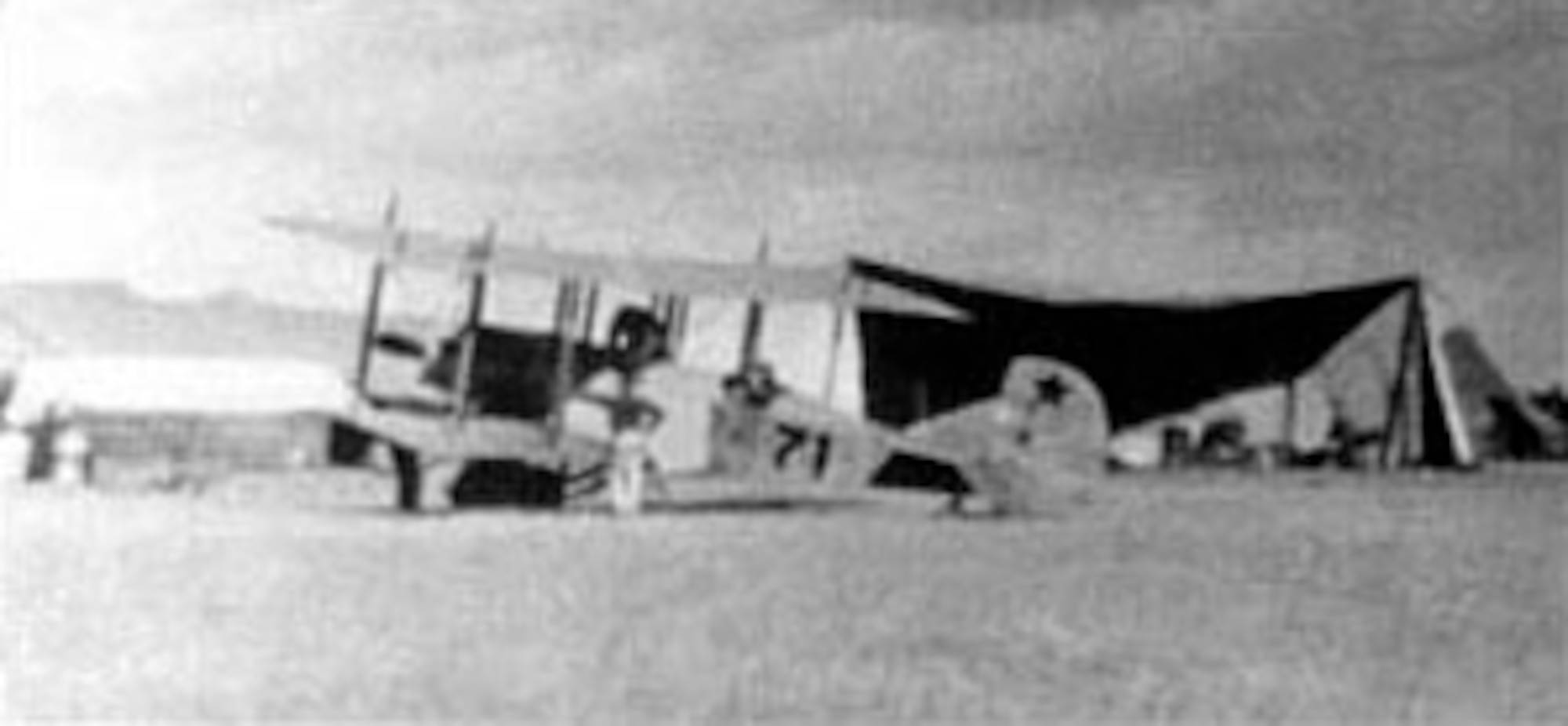 Curtiss R2 airplanes at Colonia Dublan in Northern Mexico. (U.S. Air Force photo)
