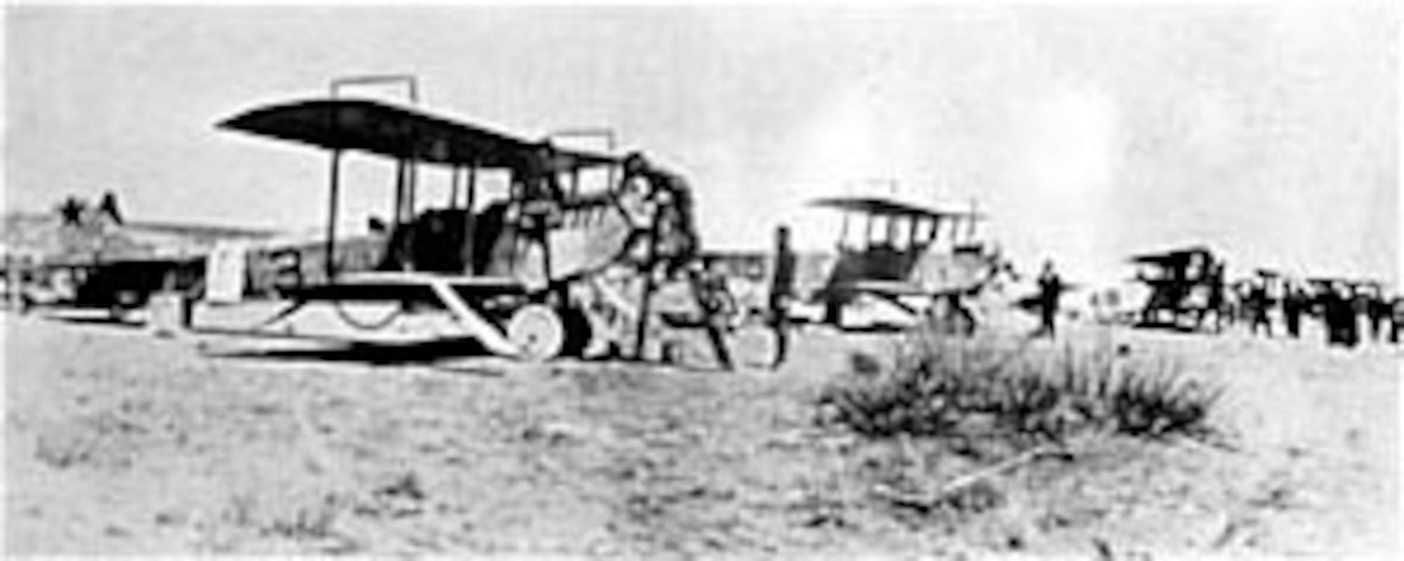 Curtiss JN-3 airplanes used in Mexico. (U.S. Air Force photo)