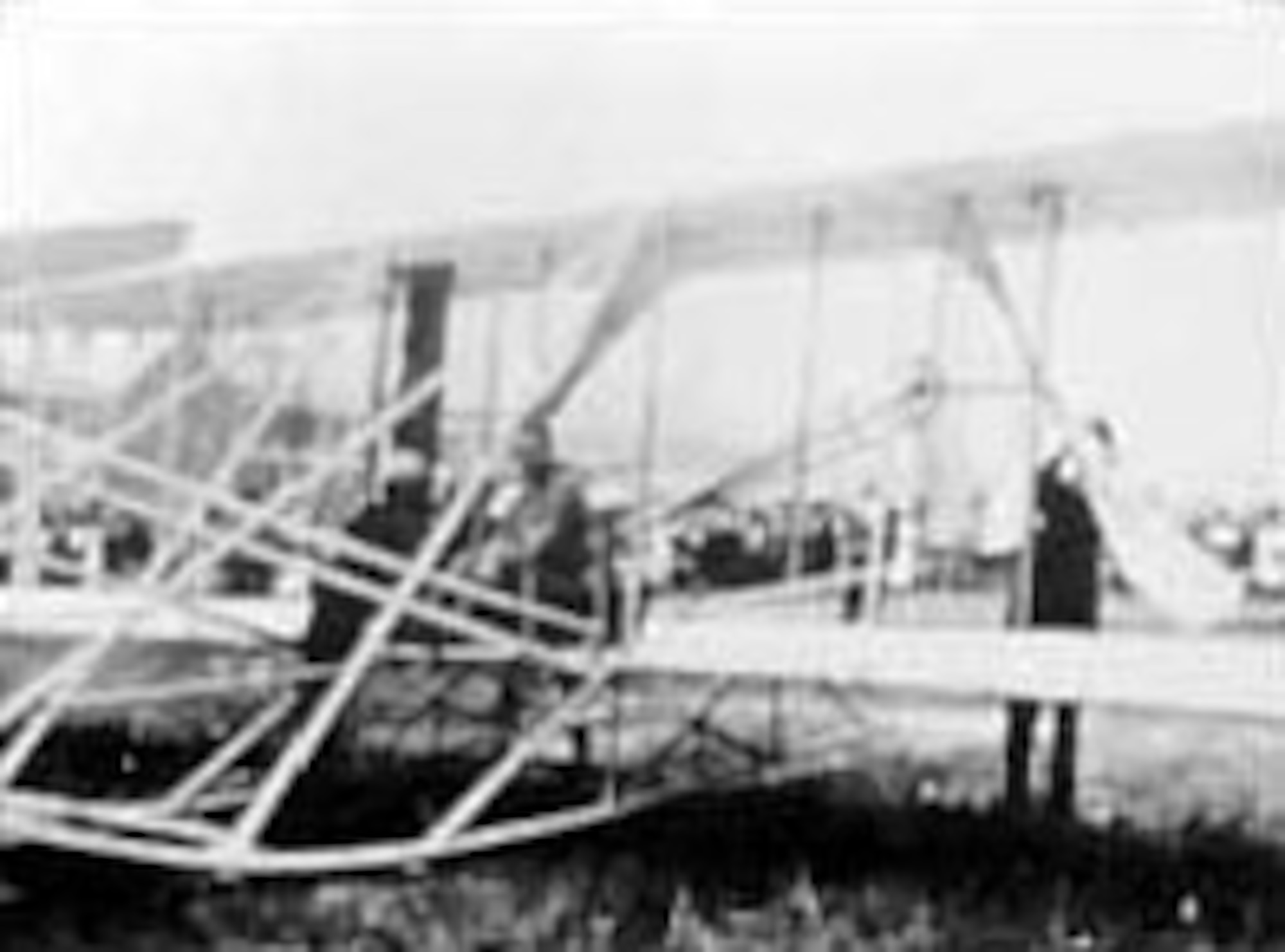 Lt. Thomas E. Selfridge prior to takeoff on final flight. (U.S. Air Force photo)