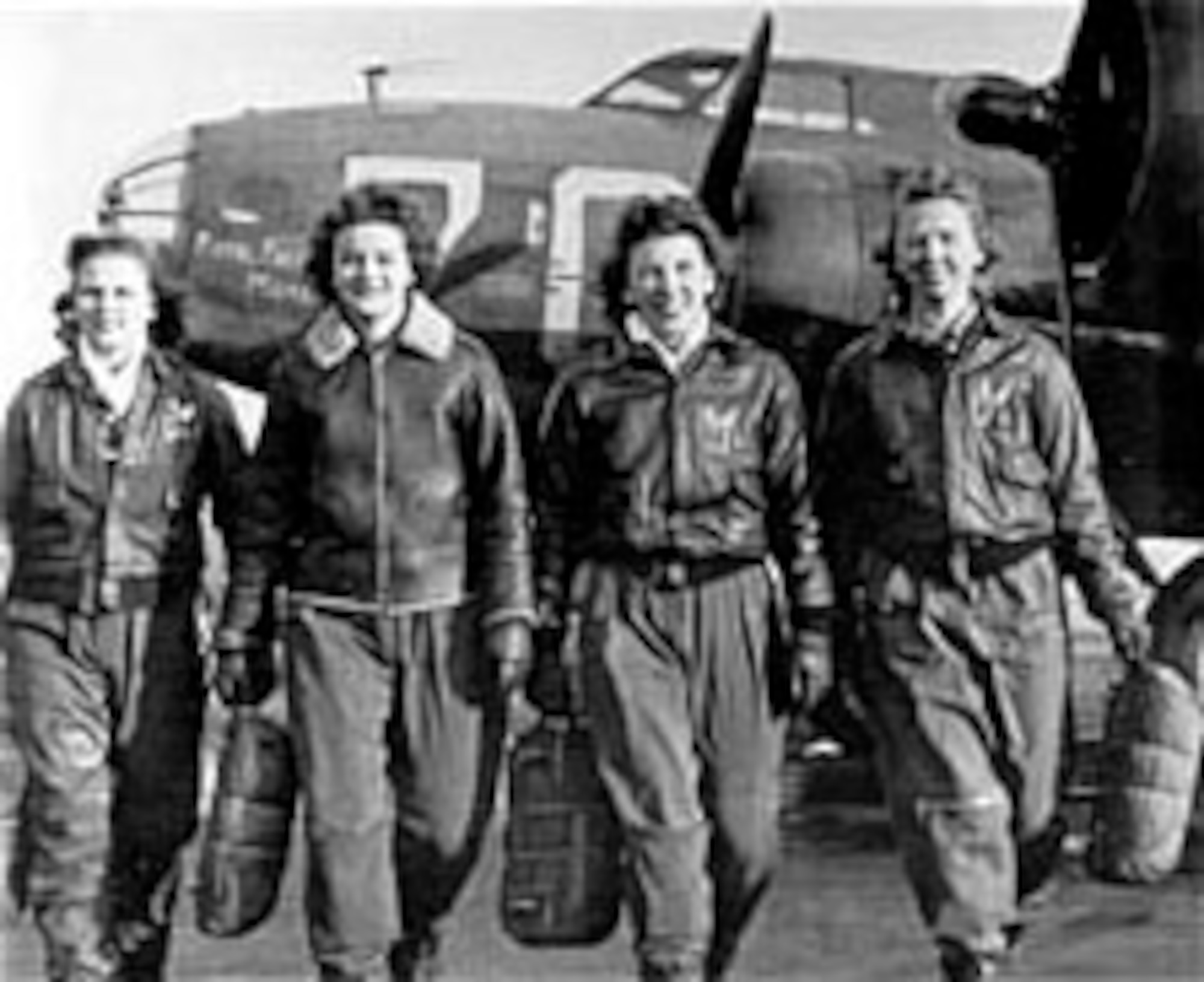 WASP flight crew of a Boeing B-17 Flying Fortress. (U.S. Air Force photo)