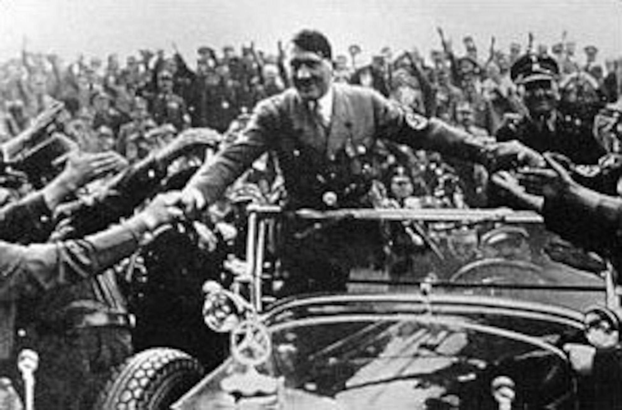 Adolf Hitler at the time he came to power in 1933. At this early period, many considered him a buffoon, not to be taken seriously. It was not many years before the world realized his full intentions. (U.S. Air Force photo)