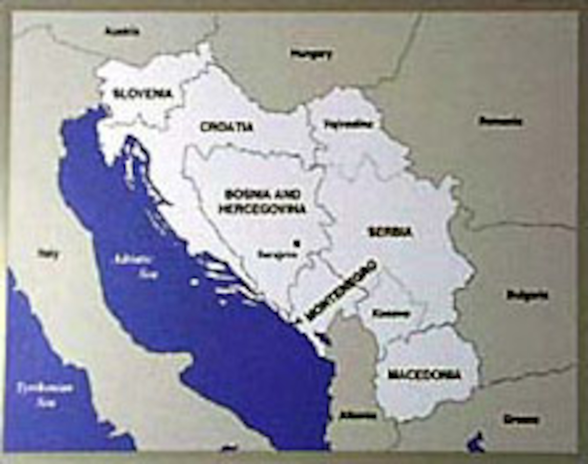 Federal Republic of Yugosalvia, 1989.