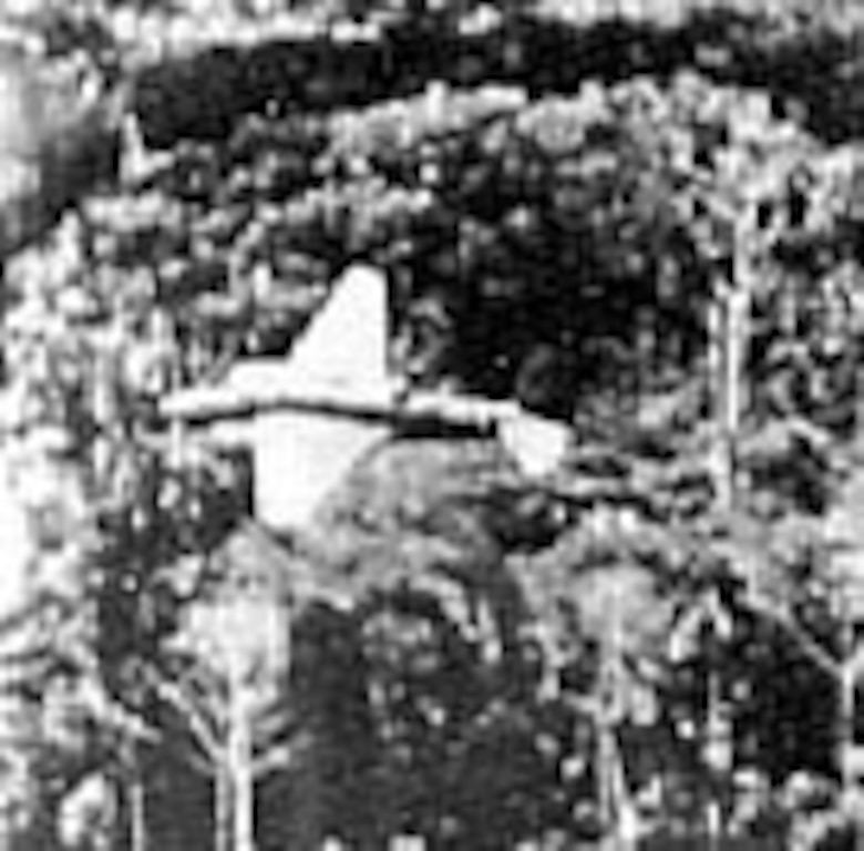 Japanese Mitsubishi "Sally" bomber, seconds before it was shot down by an AAF B-25. (U.S. Air Force photo)