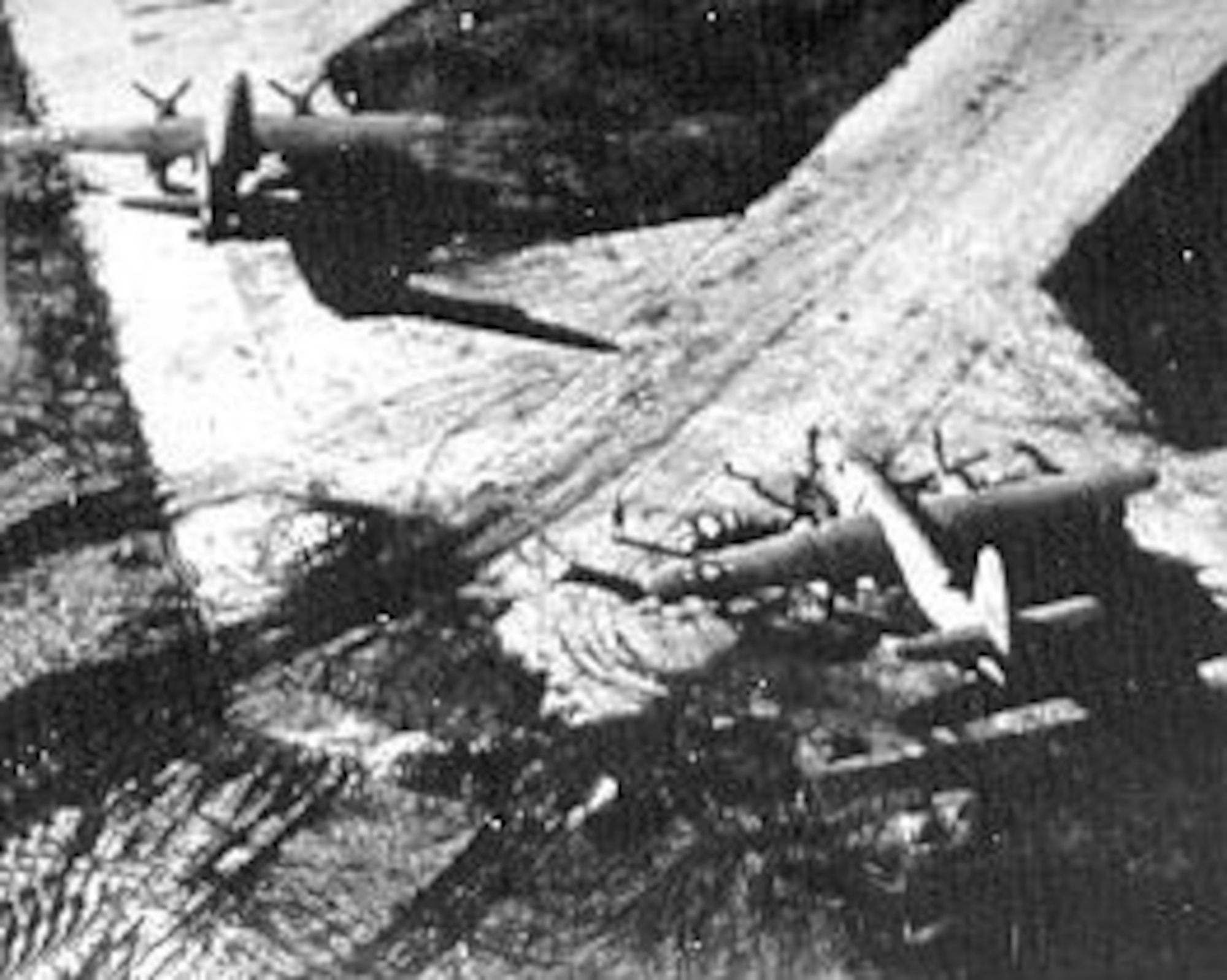 Medium bombers during World War II. (U.S. Air Force photo)