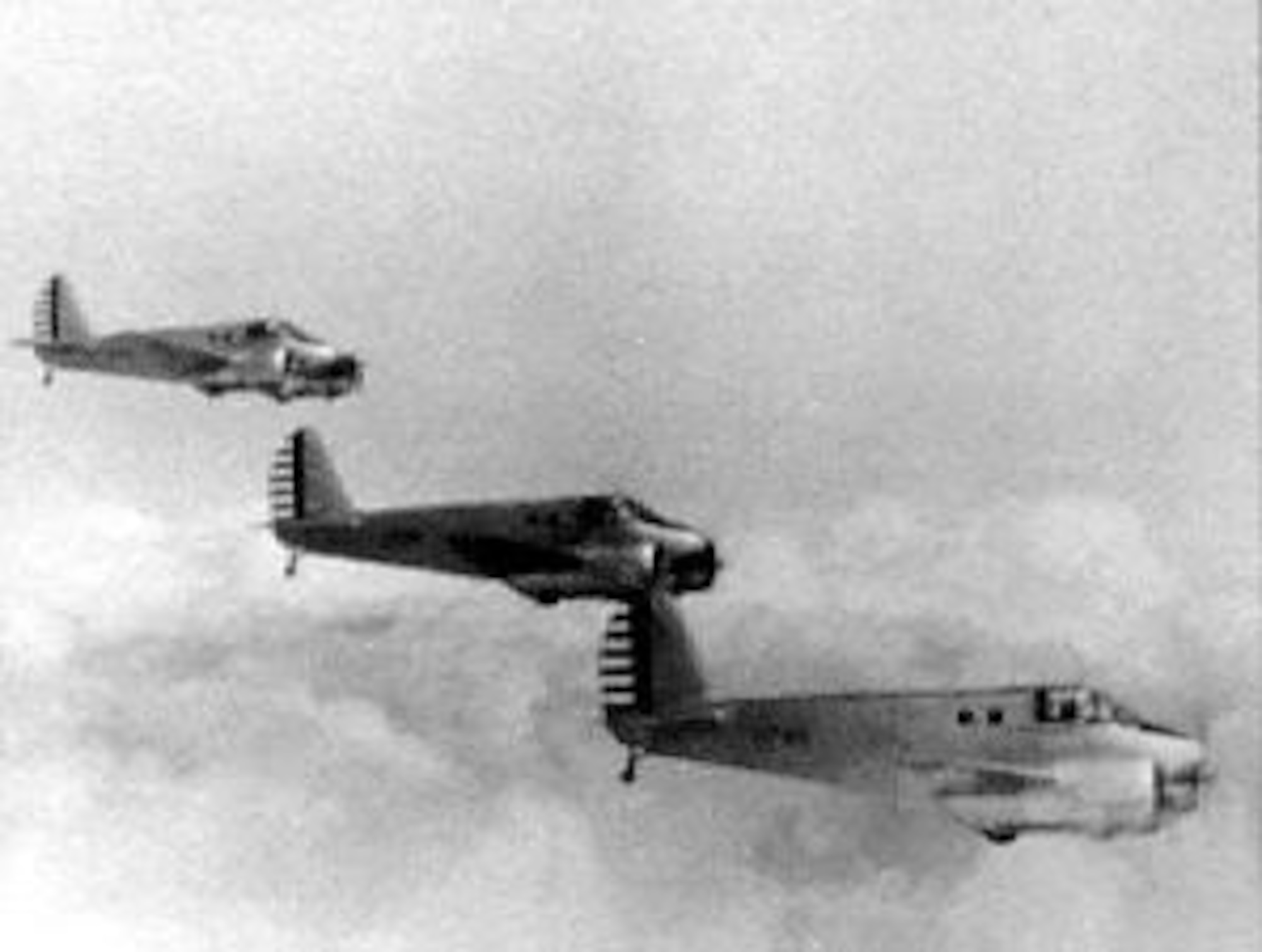 Formation of Beechcraft AT-10s. (U.S. Air Force photo)