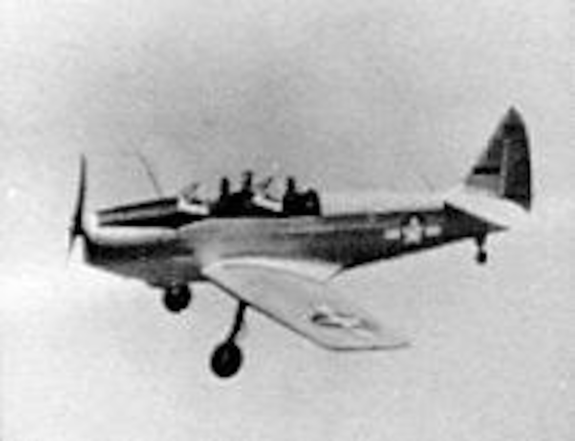 Fairchild PT-19 in flight. (U.S. Air Force photo)