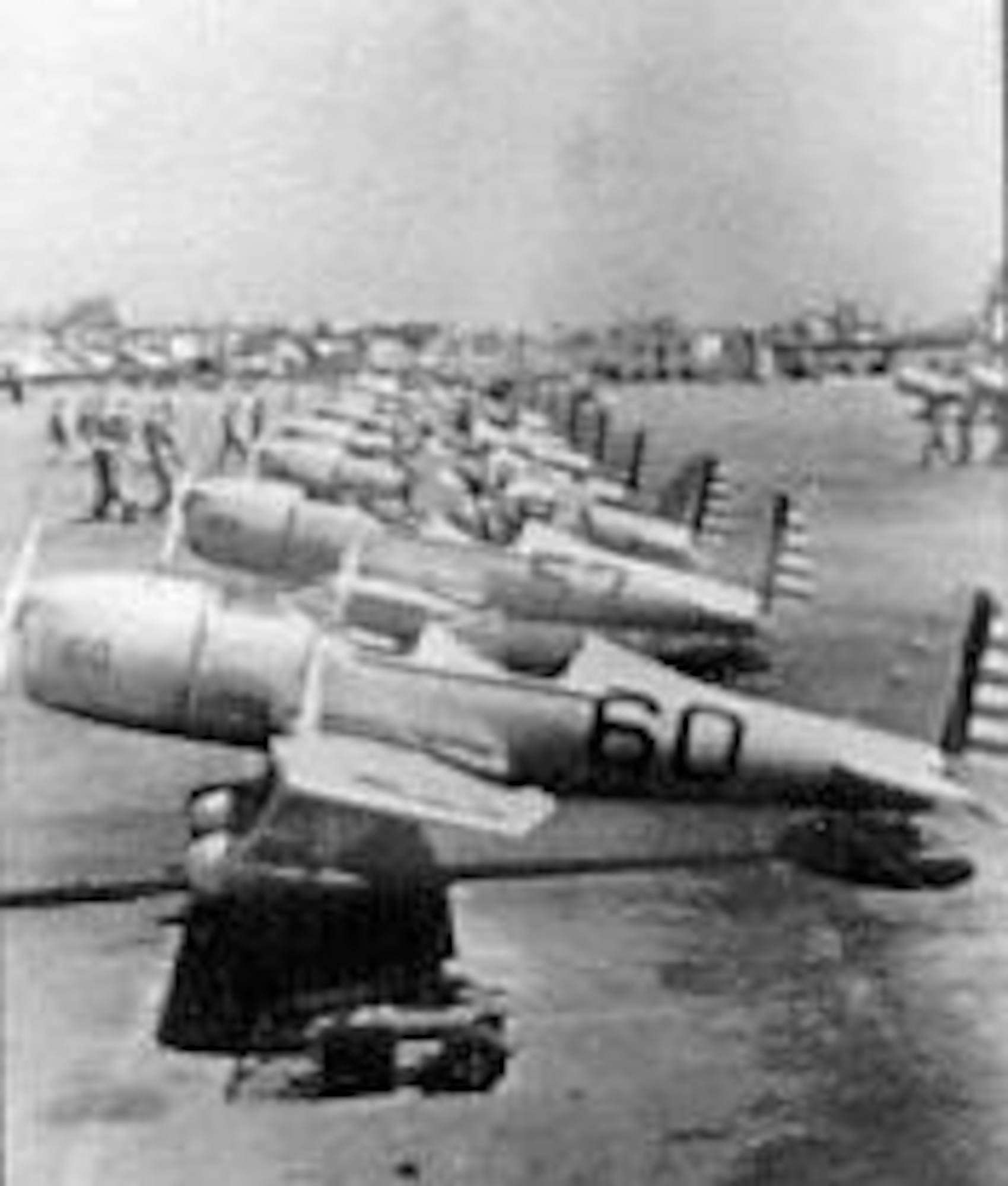 Ryan PT-20s on the flight line. (U.S. Air Force photo)