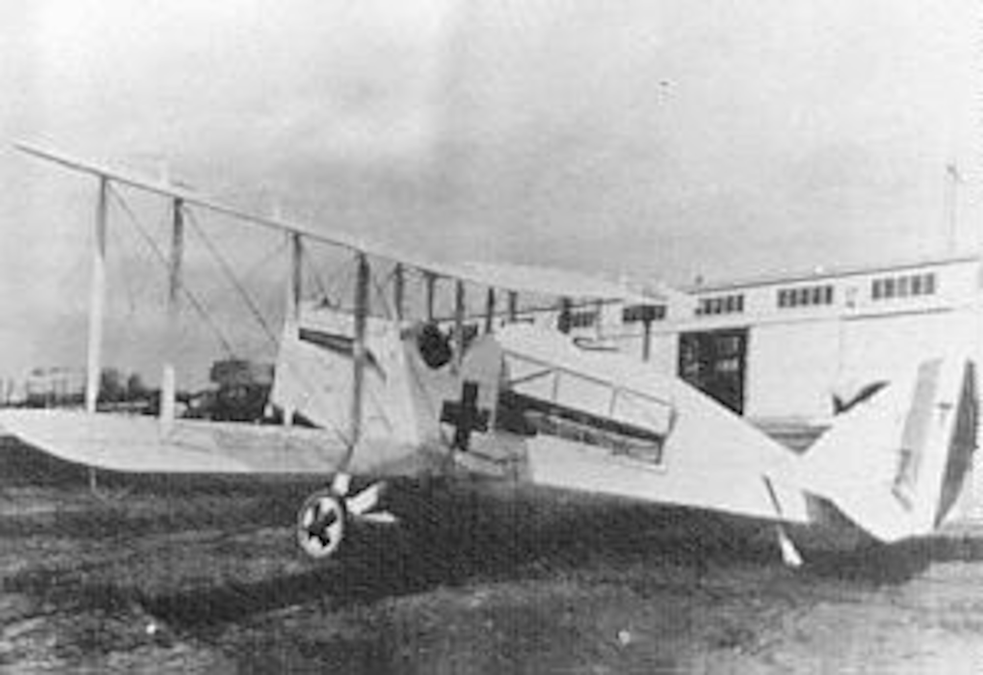 A De Havilland DH-4 modified into an ambulance airplane. (U.S. Air Force photo)