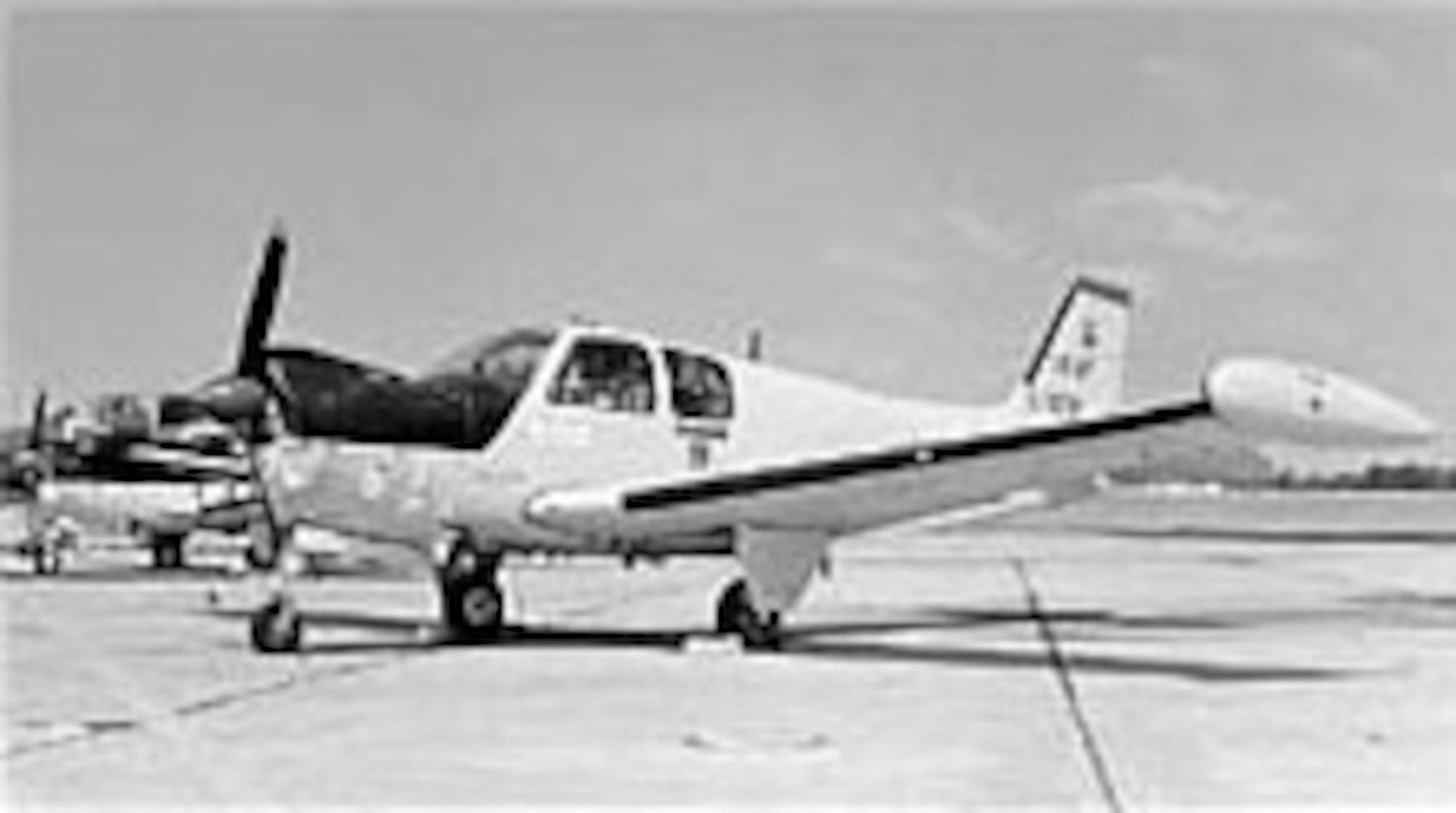 Beech QU-22B on the flightline. (U.S. Air Force photo)