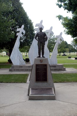 DAYTON, Ohio -- Red River Valley Fighter Pilots Association monument in Memorial Park at the National Museum of the United States Air Force. (U.S. Air Force photo)