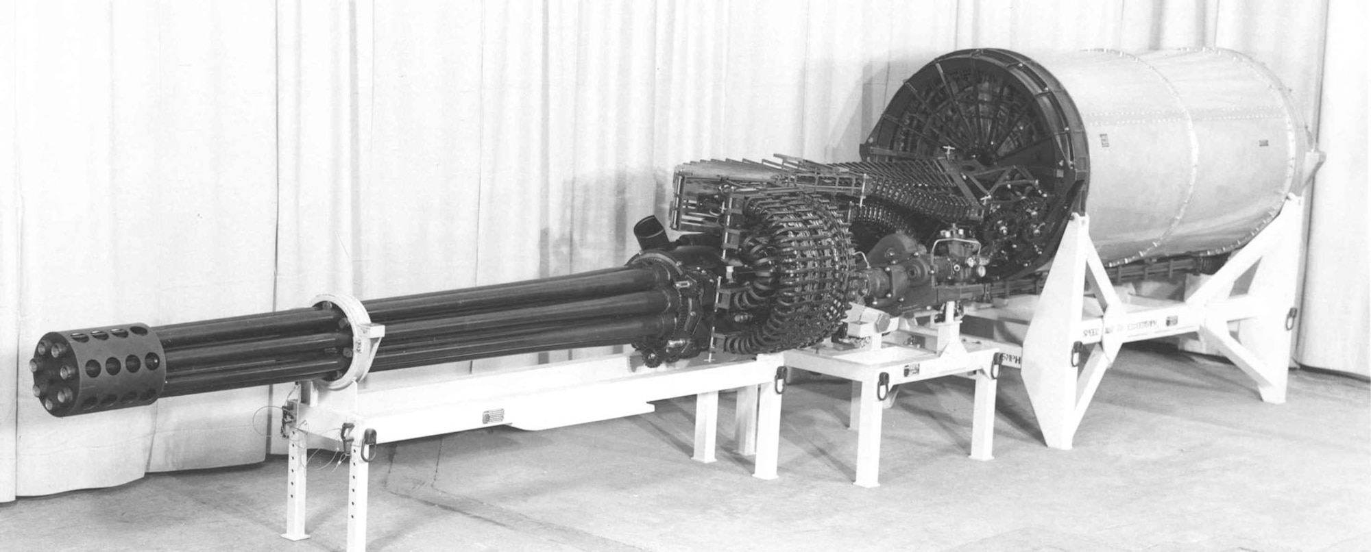 General Electric GAU-8/A on display stand. (U.S. Air Force photo)