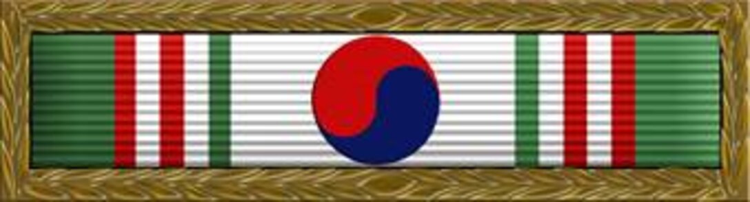 Republic of Korea Presidential Unit Citation, Air Force Awards and Decorations (enhance color), U.S. Air Force graphic, AFNEWS/PAND.  The JPG image is a stylized version whereas the EPS version is a two-dimensional line art illustration.