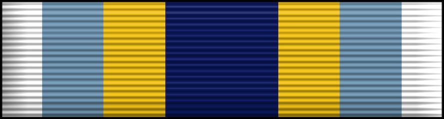 USAF Basic Military Training Honor Graduate Ribbon, Air Force Awards and Decorations (enhance color), U.S. Air Force graphic, AFNEWS/PAND.  The JPG image is a stylized version whereas the EPS version is a two-dimensional line art illustration.