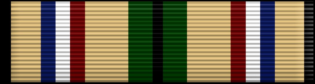 Southwest Asia Service Medal, served in support of Operation DESERT SHIELD or DESERT STORM between 2 August 1990 and 30 November 1995. Air Force Awards and Decorations (enhance color), U.S. Air Force graphic, AFNEWS/PAND.  The JPG image is a stylized version whereas the EPS version is a two-dimensional line art illustration.